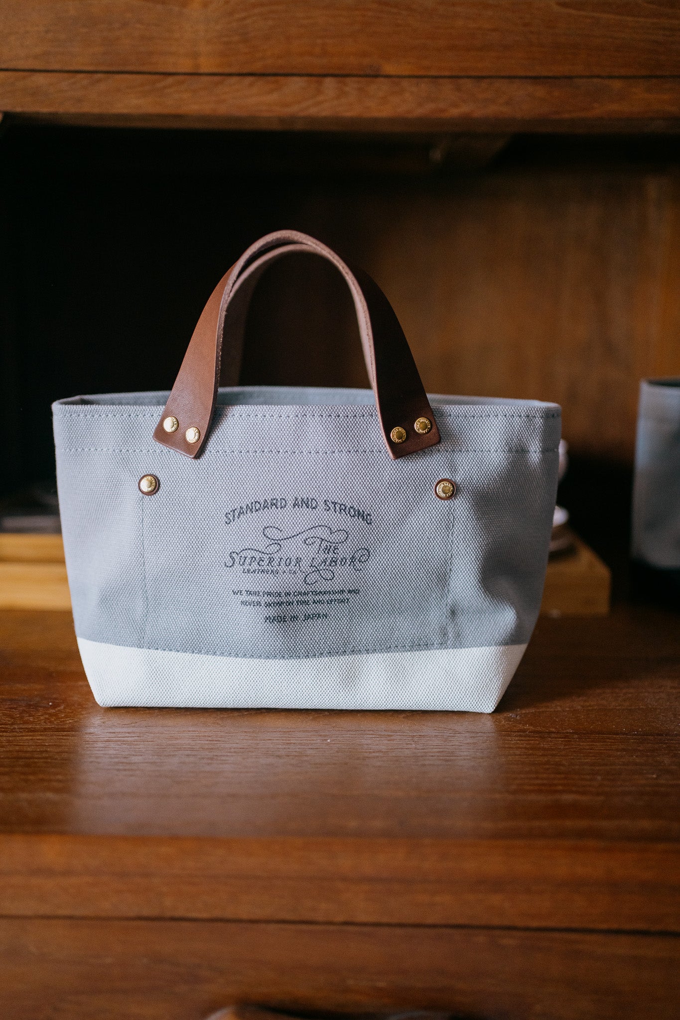 The Superior Labor-Engineer Bag Petite (Gray & White)