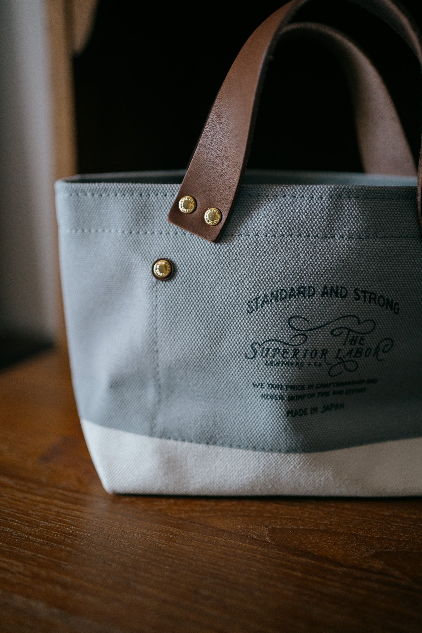 The Superior Labor-Engineer Bag Petite (Gray & White)