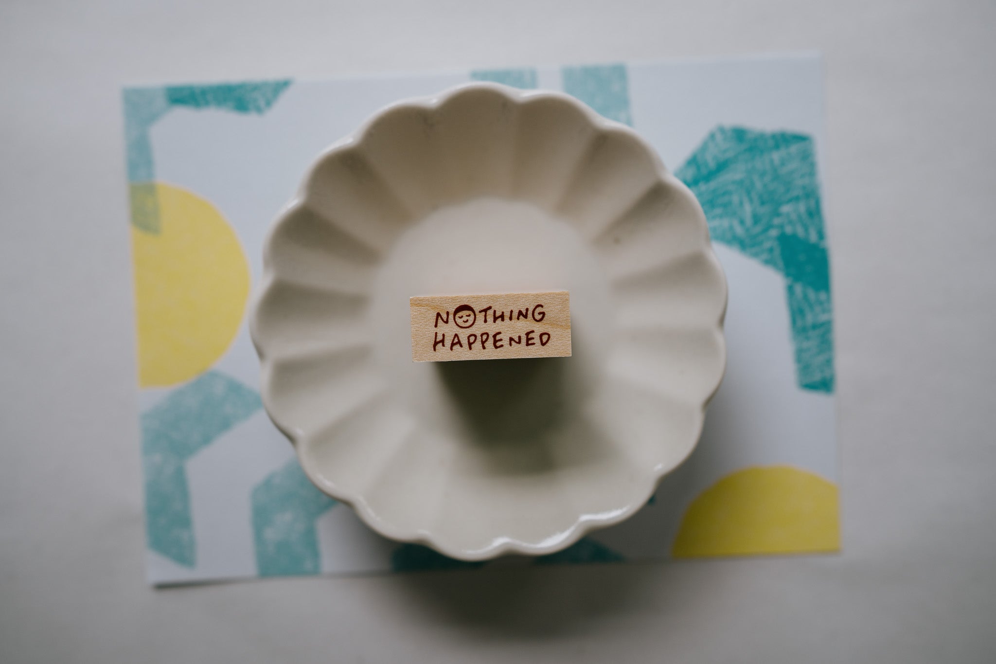 Little Lu Rubber Stamp: Nothing Happened