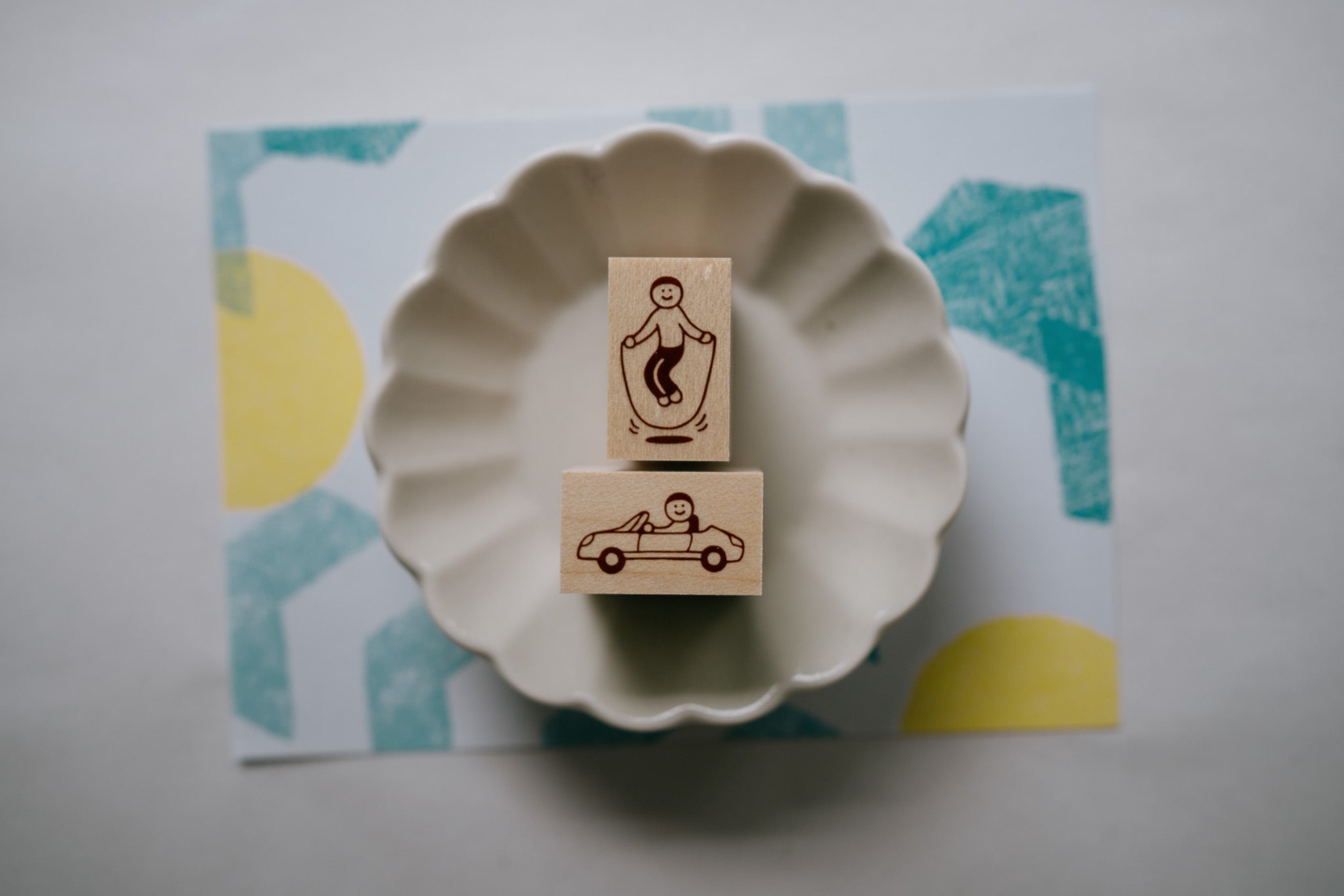Little Lu Rubber Stamp (Car Ride, Jump Rope)