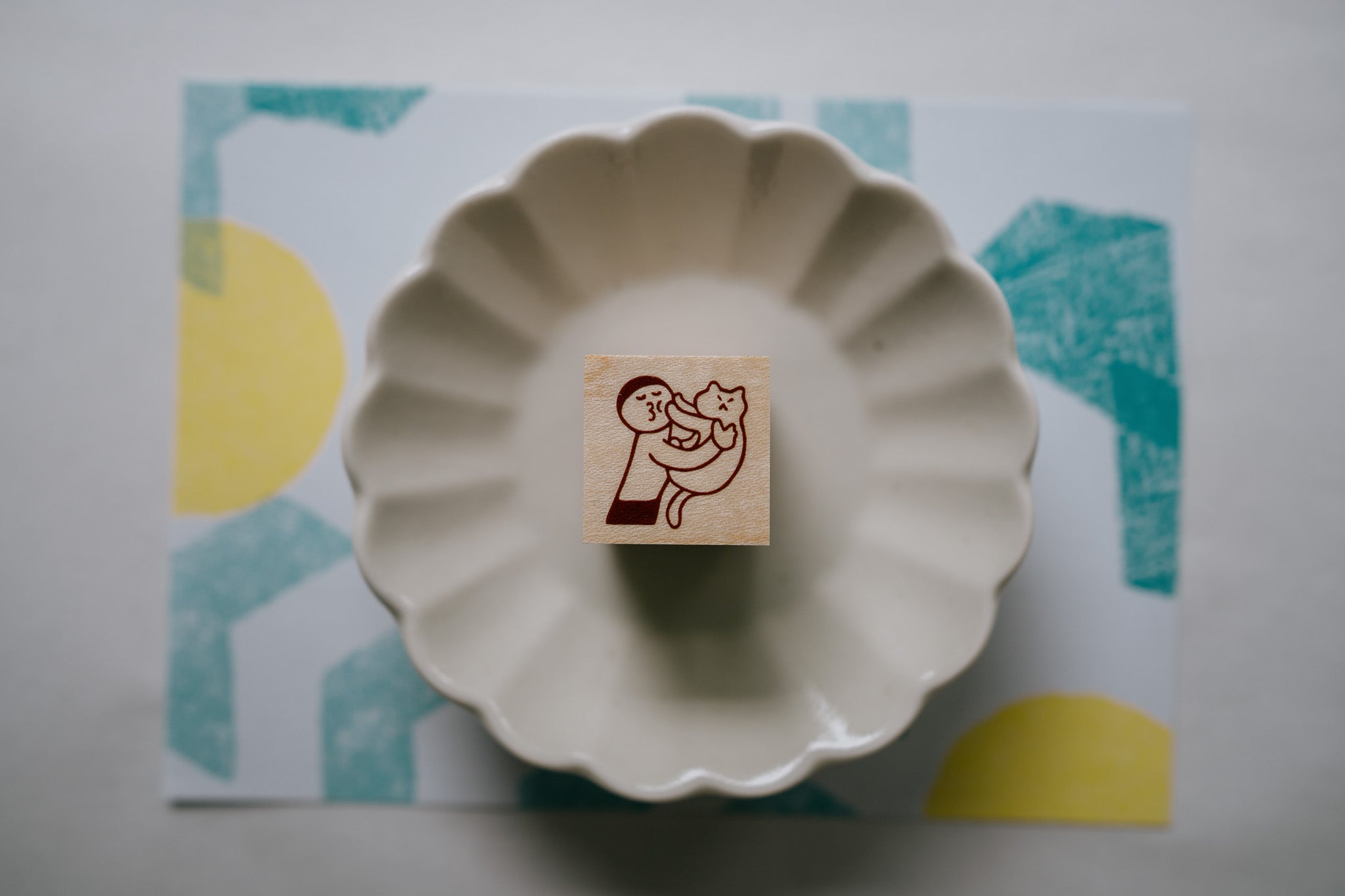 Little Lu Rubber Stamp: Cat said No