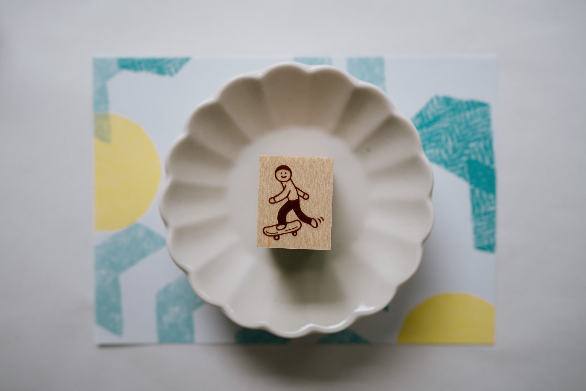 Little Lu Rubber Stamp (Skateboard, Badminton, Tennis)