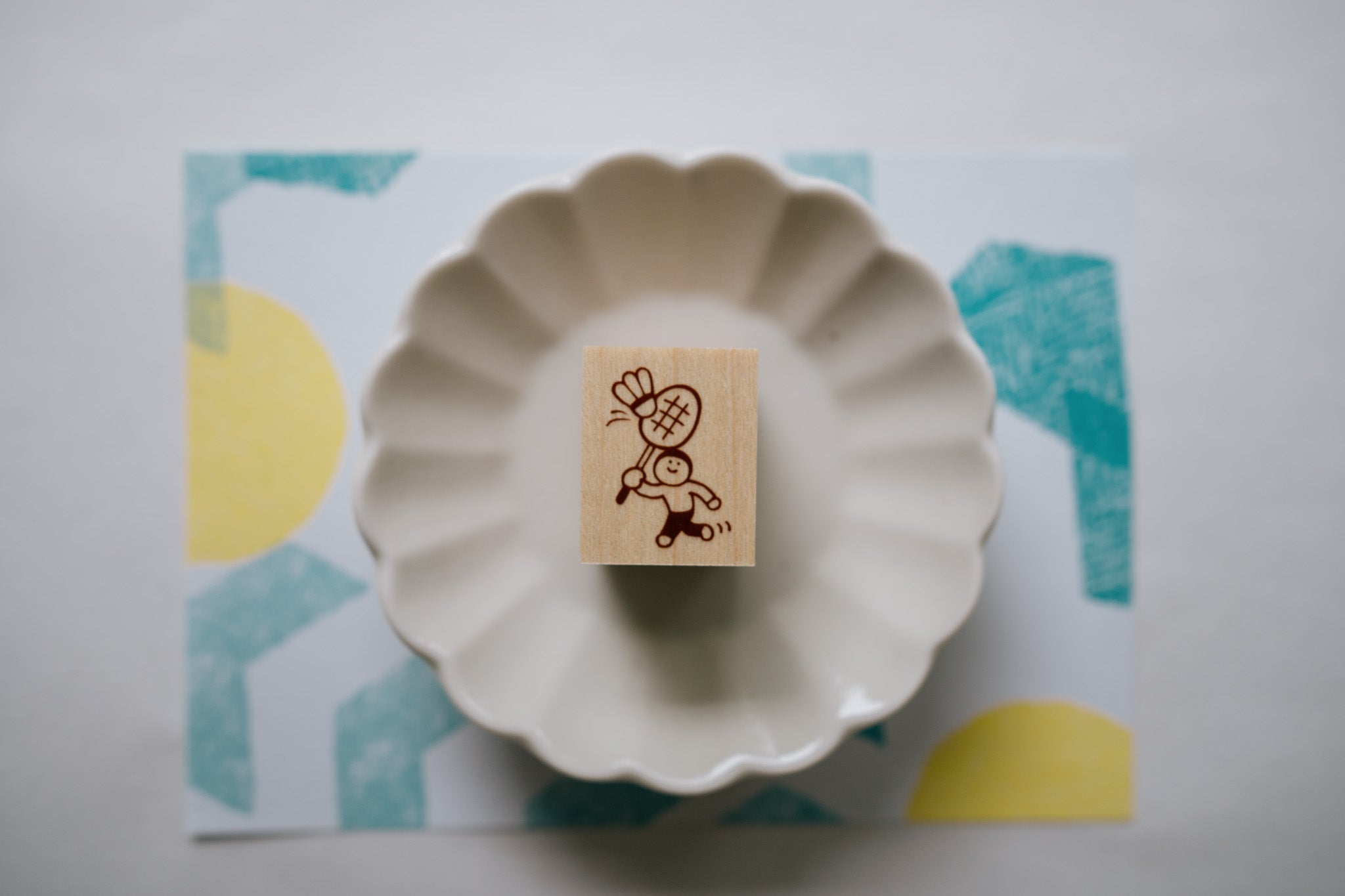 Little Lu Rubber Stamp (Skateboard, Badminton, Tennis)