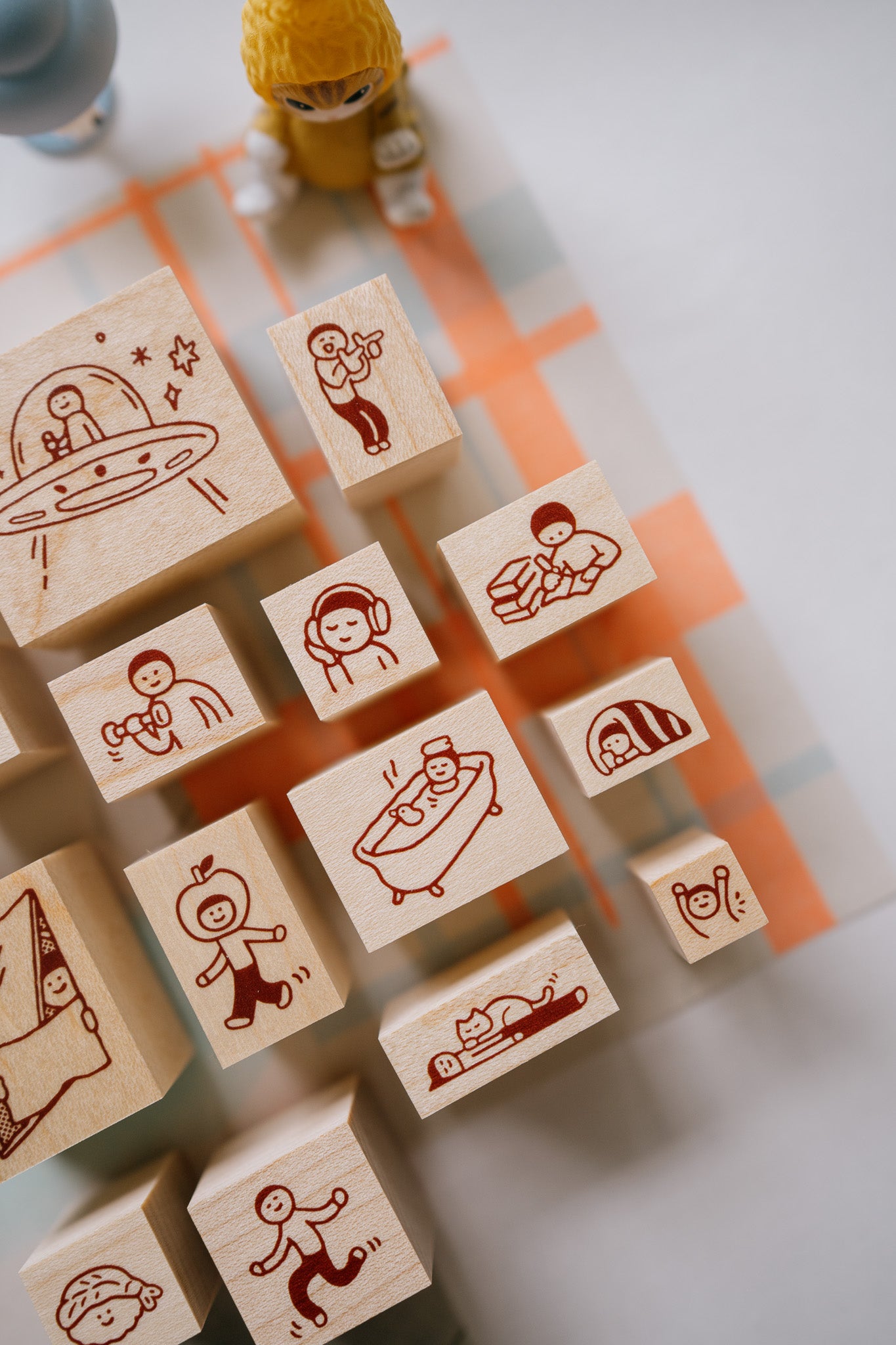 Little Lu Rubber Stamp: Bath Time