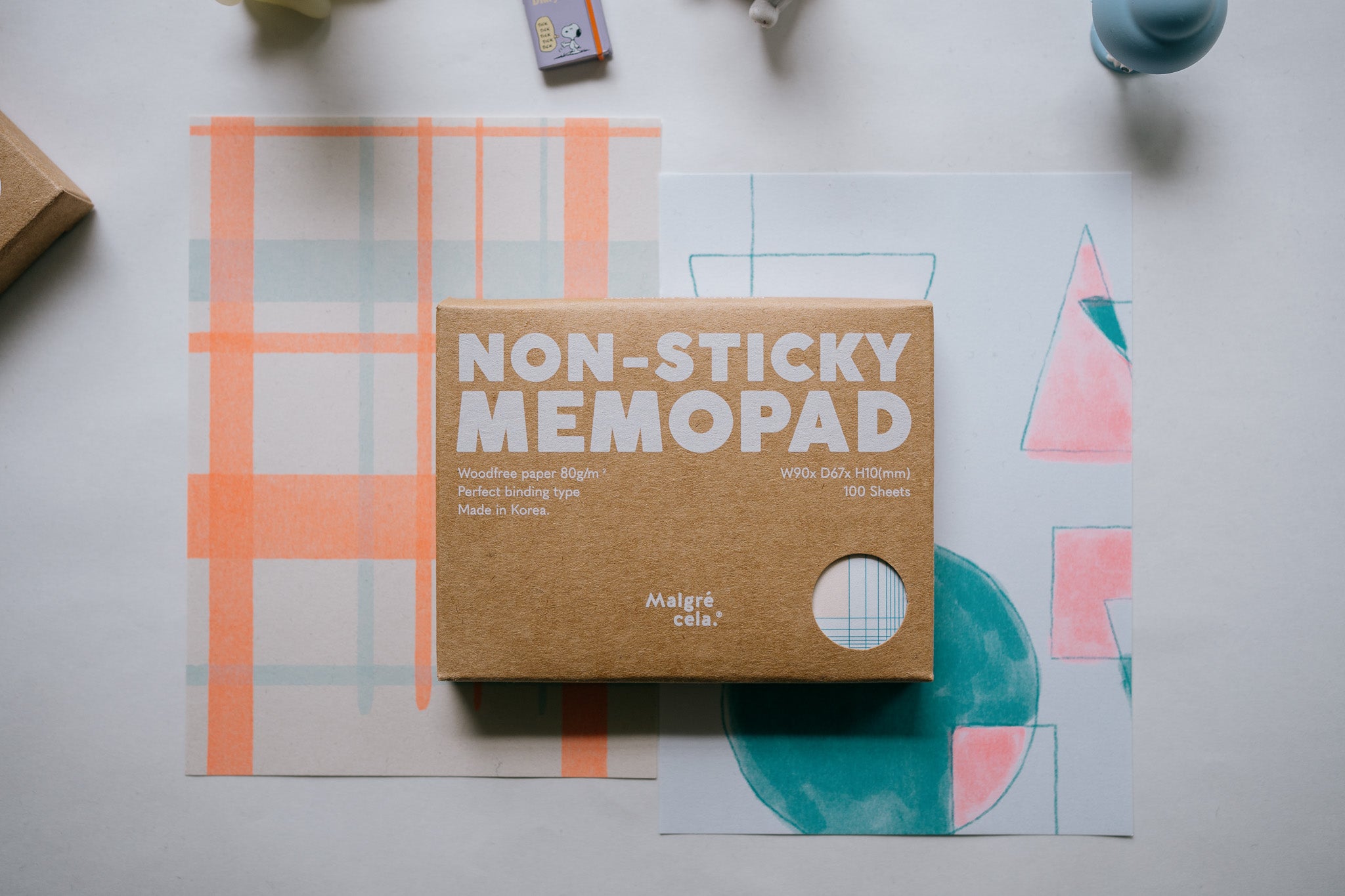 Non-Sticky Memopad (2 designs)