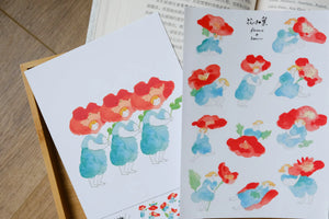 dodolulu Flowers & leaves Sticker Sheet
