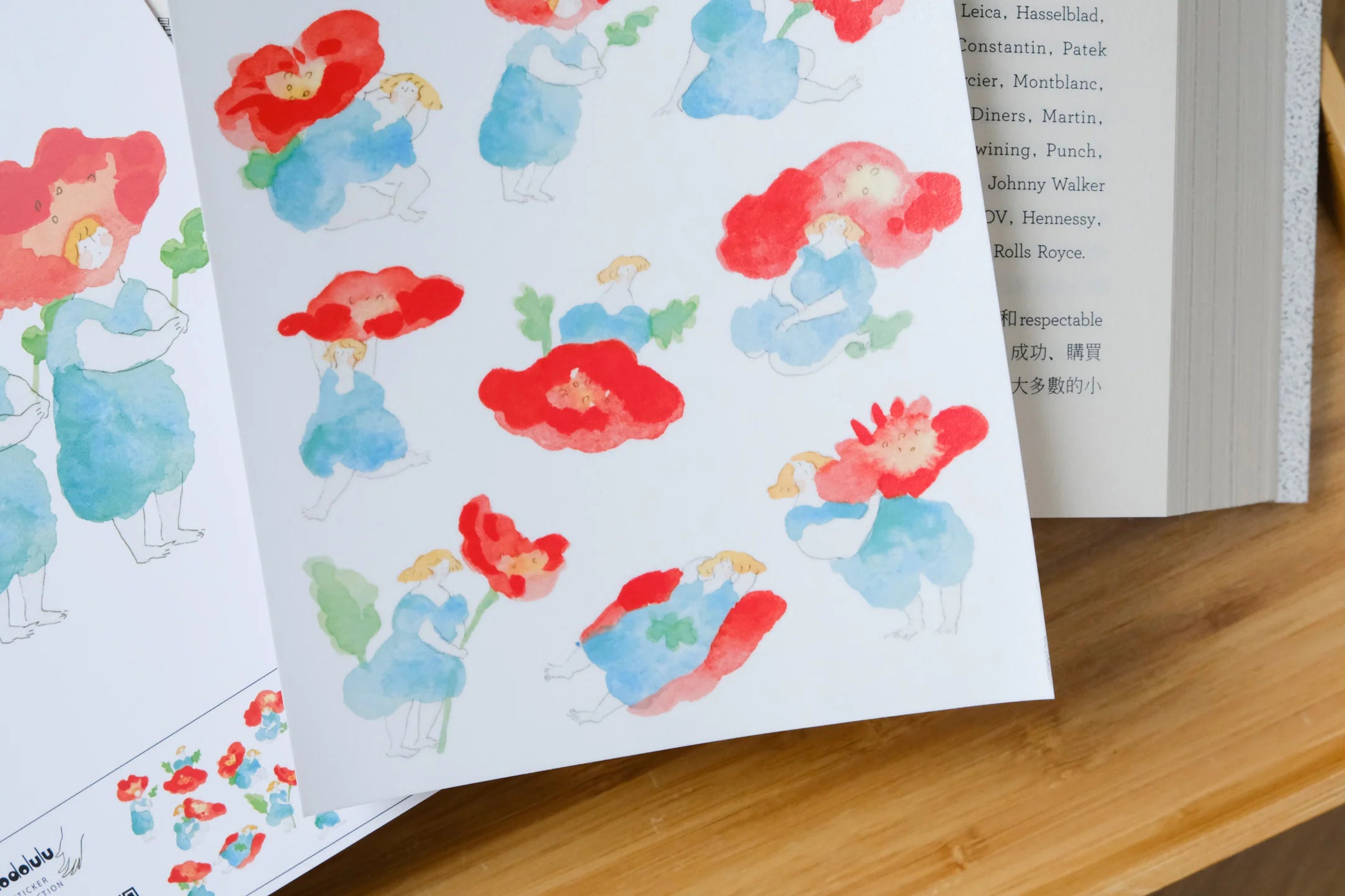 dodolulu Flowers & leaves Sticker Sheet