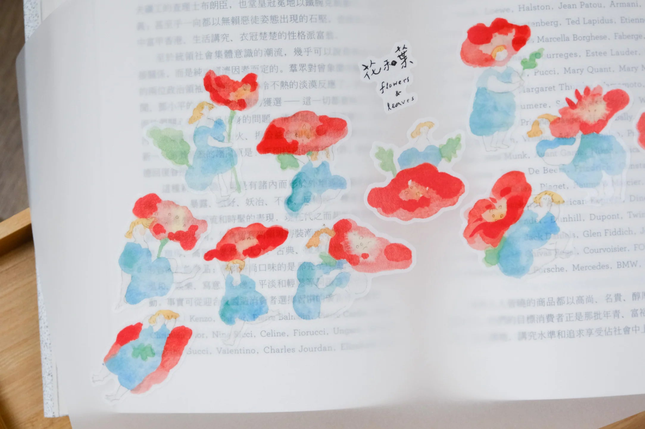 dodolulu Flowers & leaves Sticker Sheet