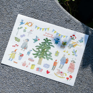 dodolulu A Little Bit of Christmas Sticker Sheet (uncut)