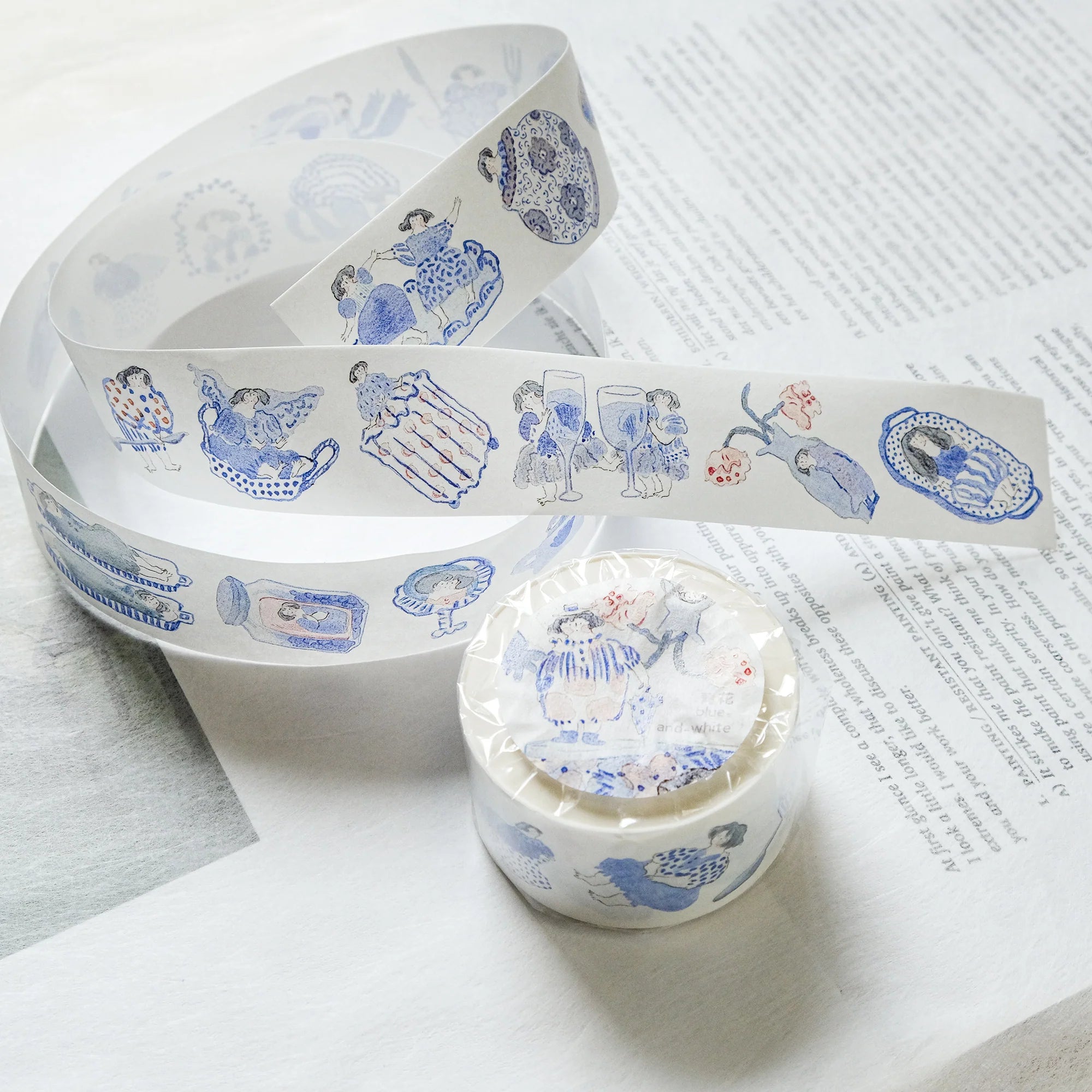 dodolulu Blue and White Washi Tape