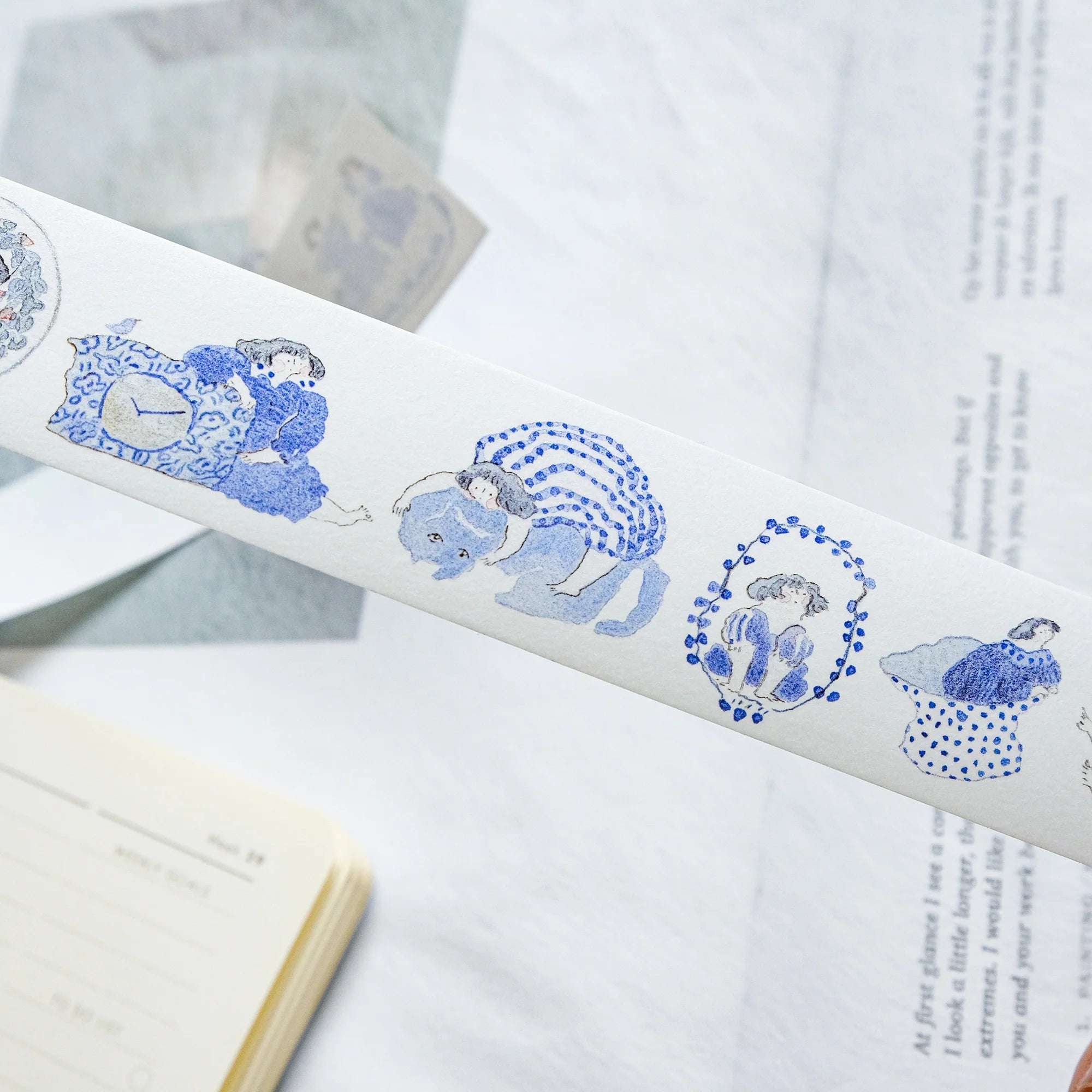 dodolulu Blue and White Washi Tape