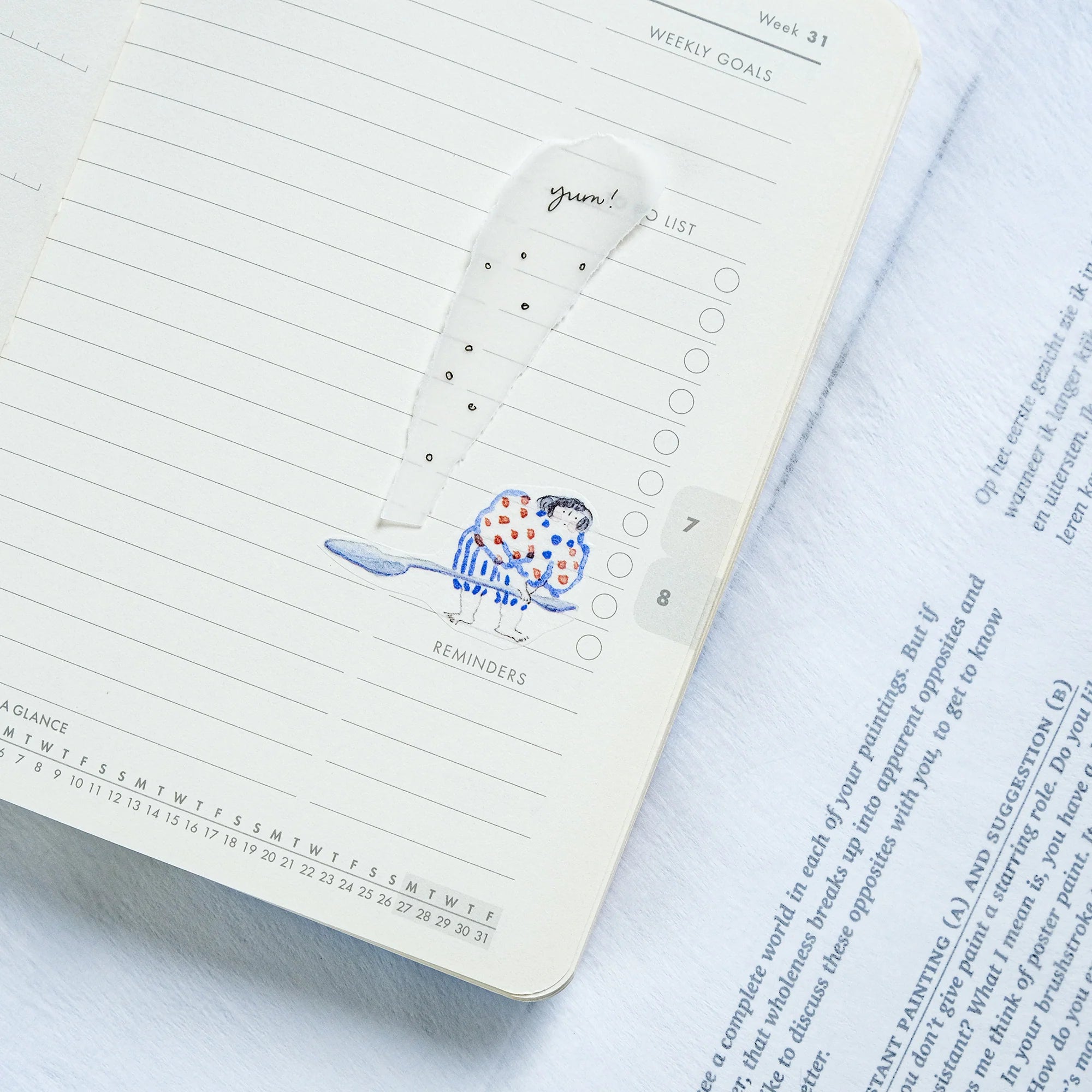 dodolulu Blue and White Washi Tape