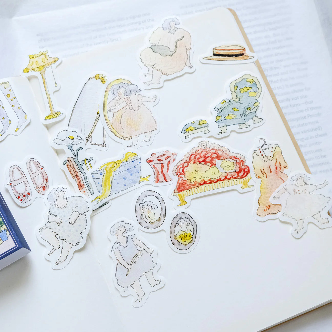 dodolulu Dressing Corner Matchbox Flake Stickers