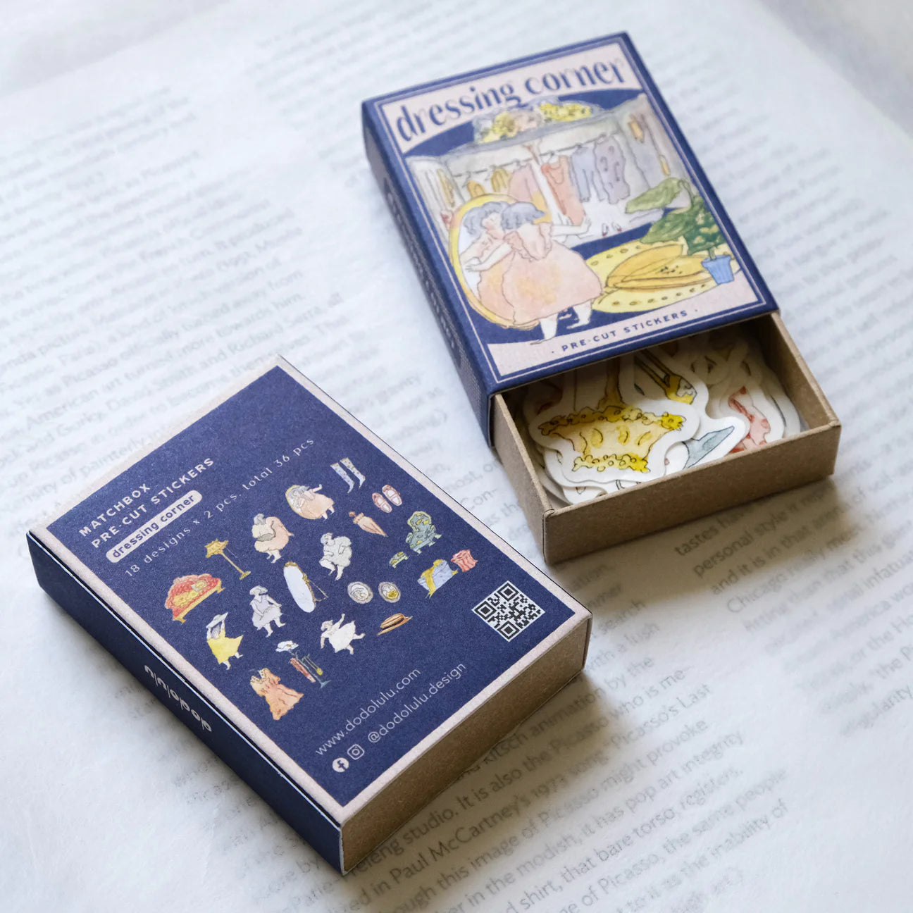 dodolulu Dressing Corner Matchbox Flake Stickers