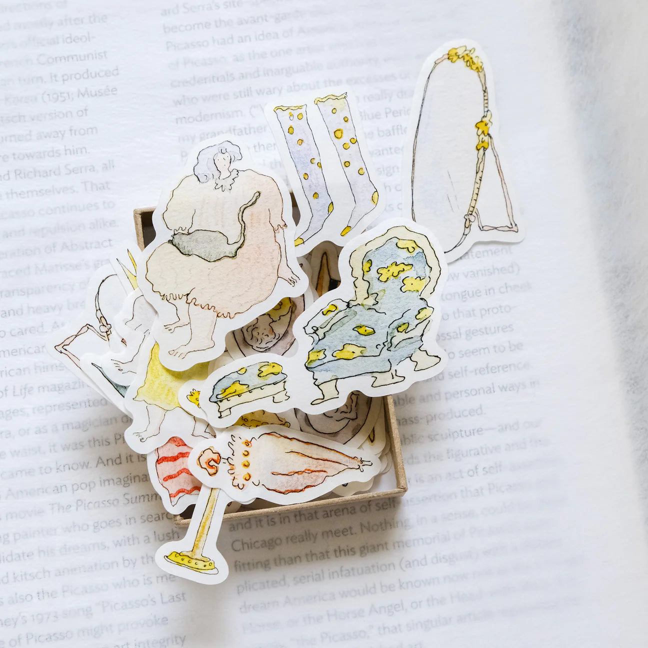 dodolulu Dressing Corner Matchbox Flake Stickers