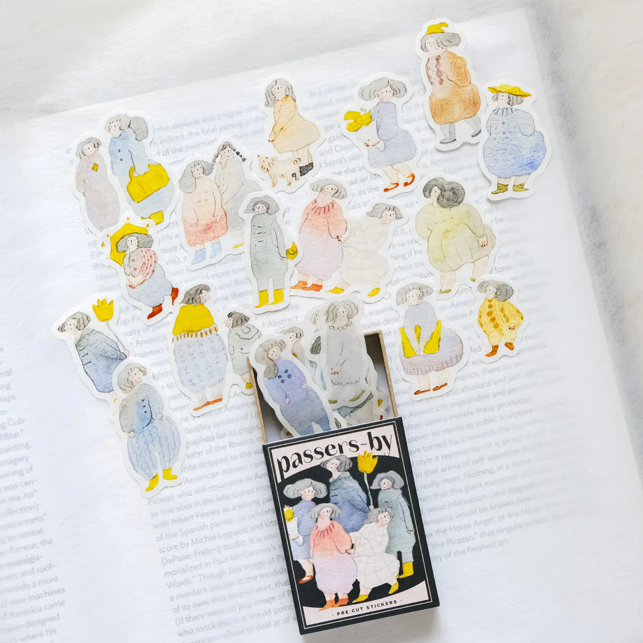 dodolulu Passers-by Matchbox Flake Stickers