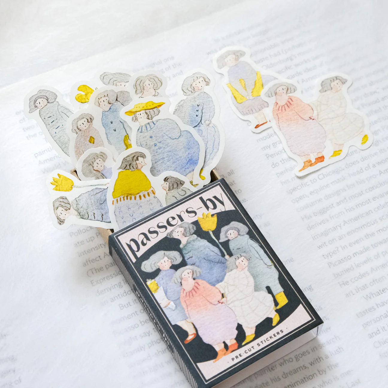 dodolulu Passers-by Matchbox Flake Stickers