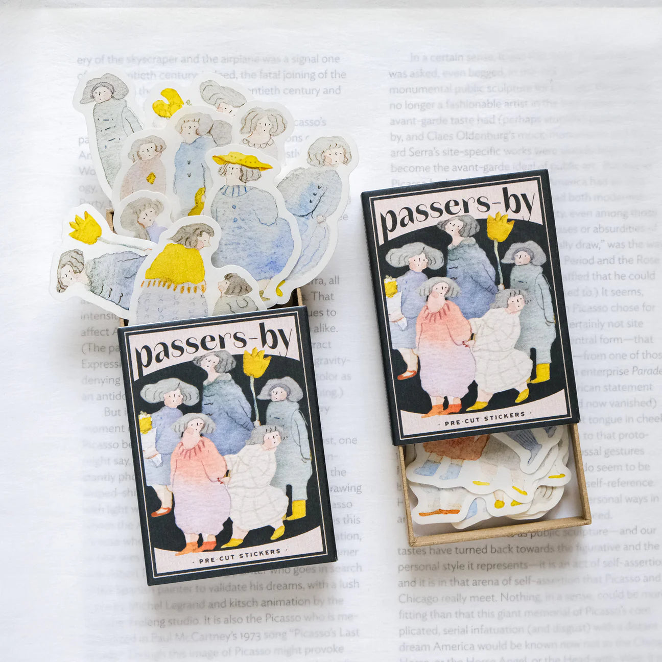dodolulu Passers-by Matchbox Flake Stickers