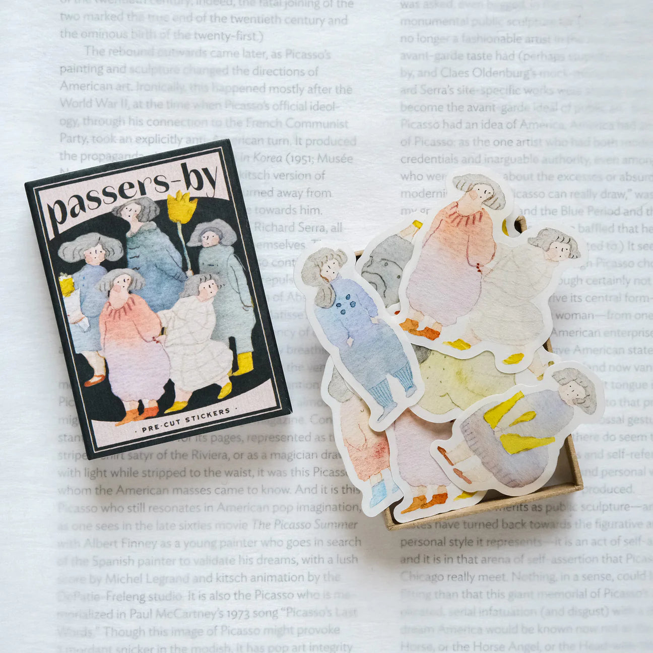 dodolulu Passers-by Matchbox Flake Stickers