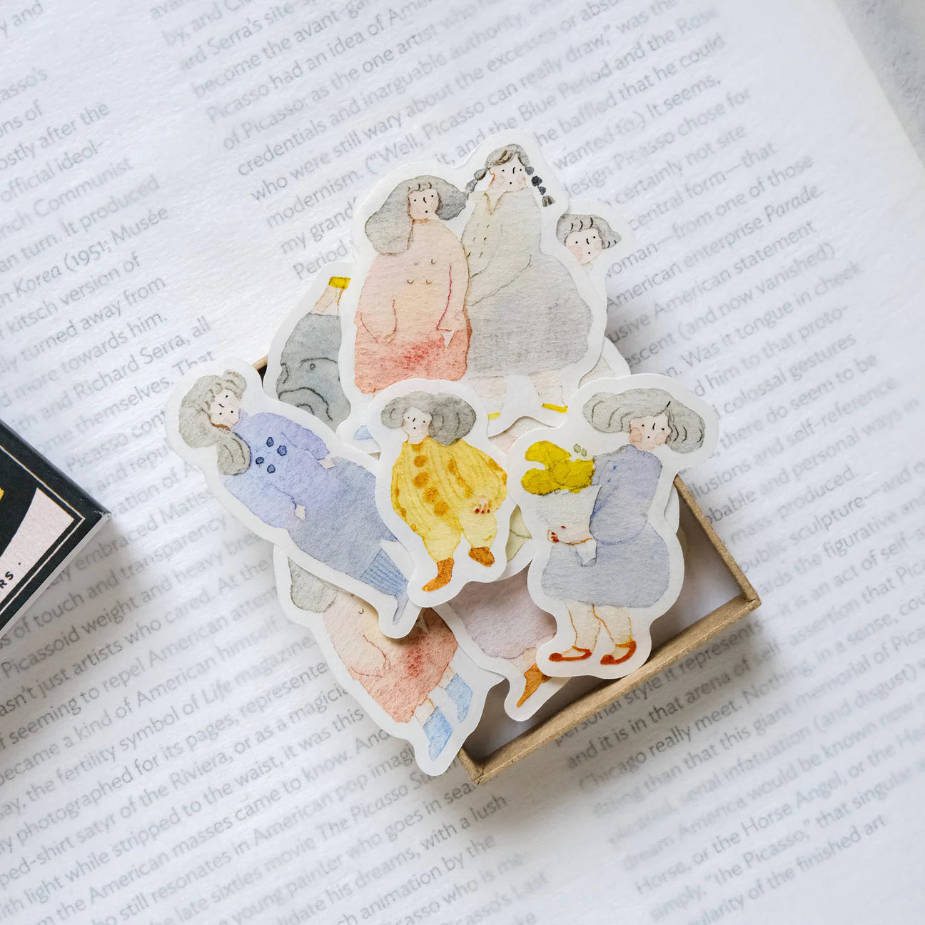 dodolulu Passers-by Matchbox Flake Stickers