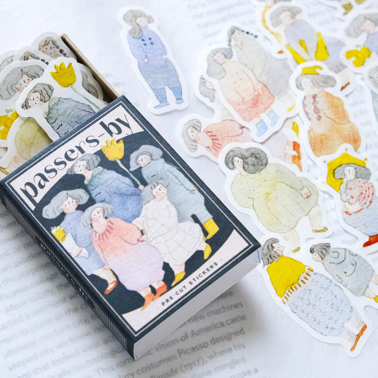 dodolulu Passers-by Matchbox Flake Stickers