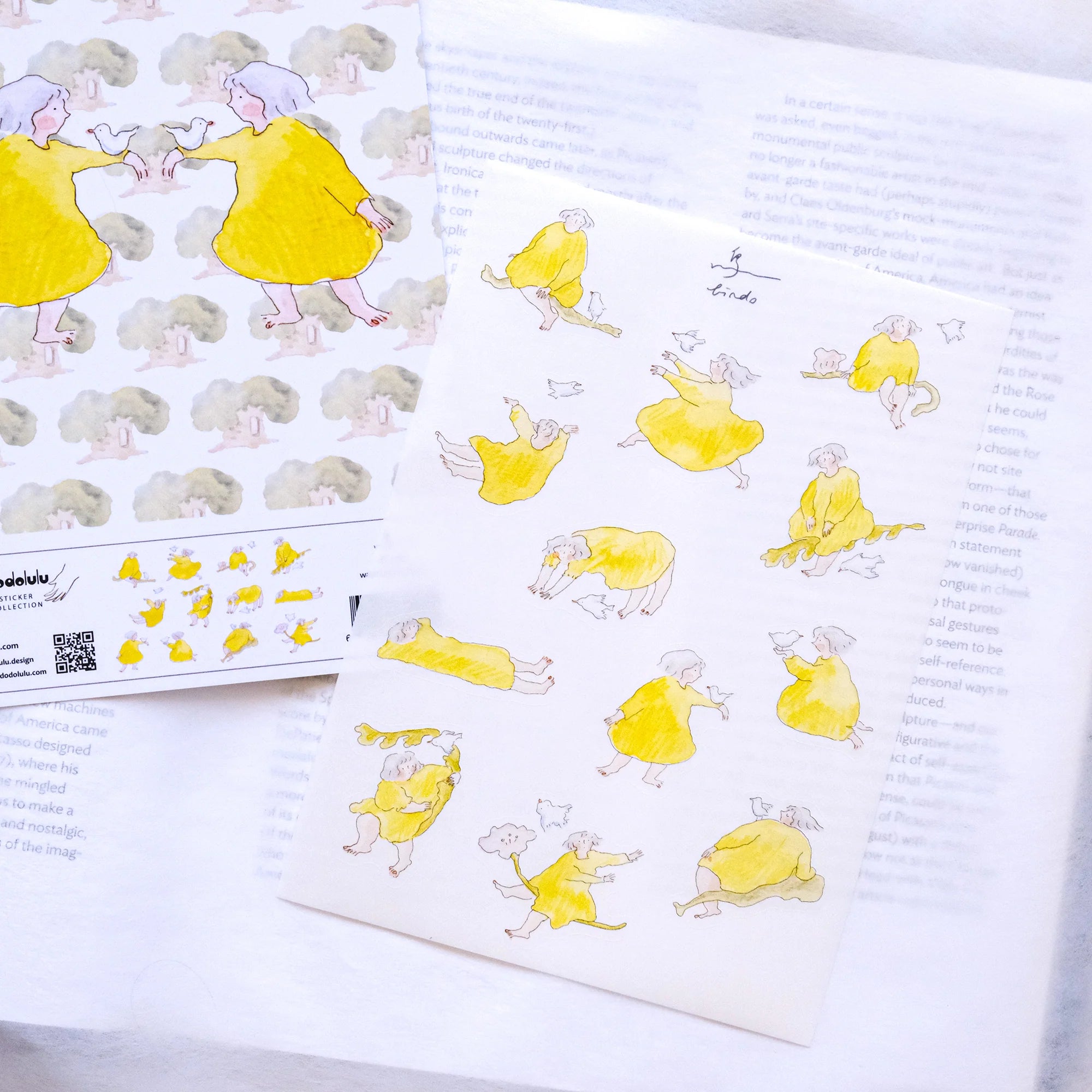 dodolulu Birds Sticker Sheet