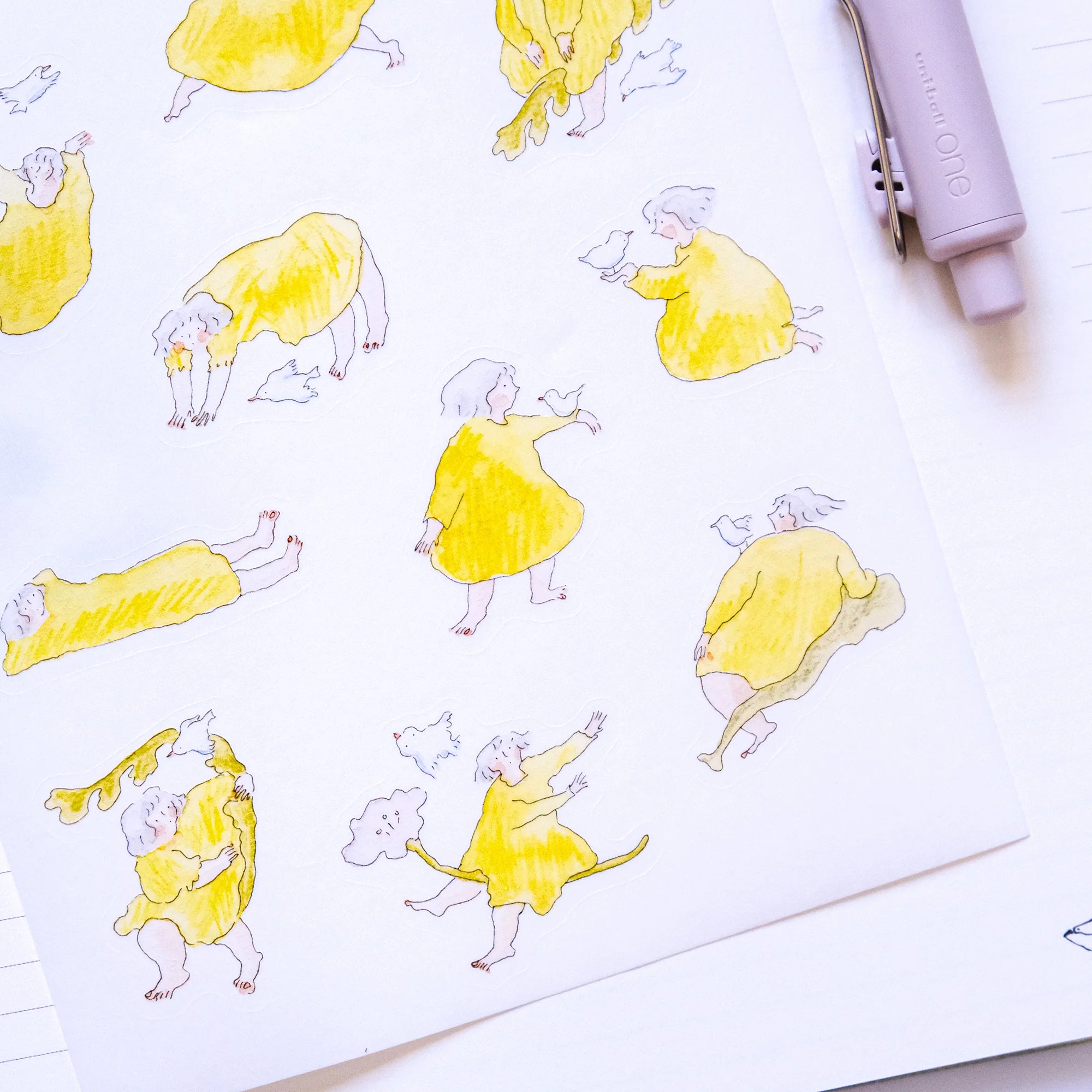 dodolulu Birds Sticker Sheet