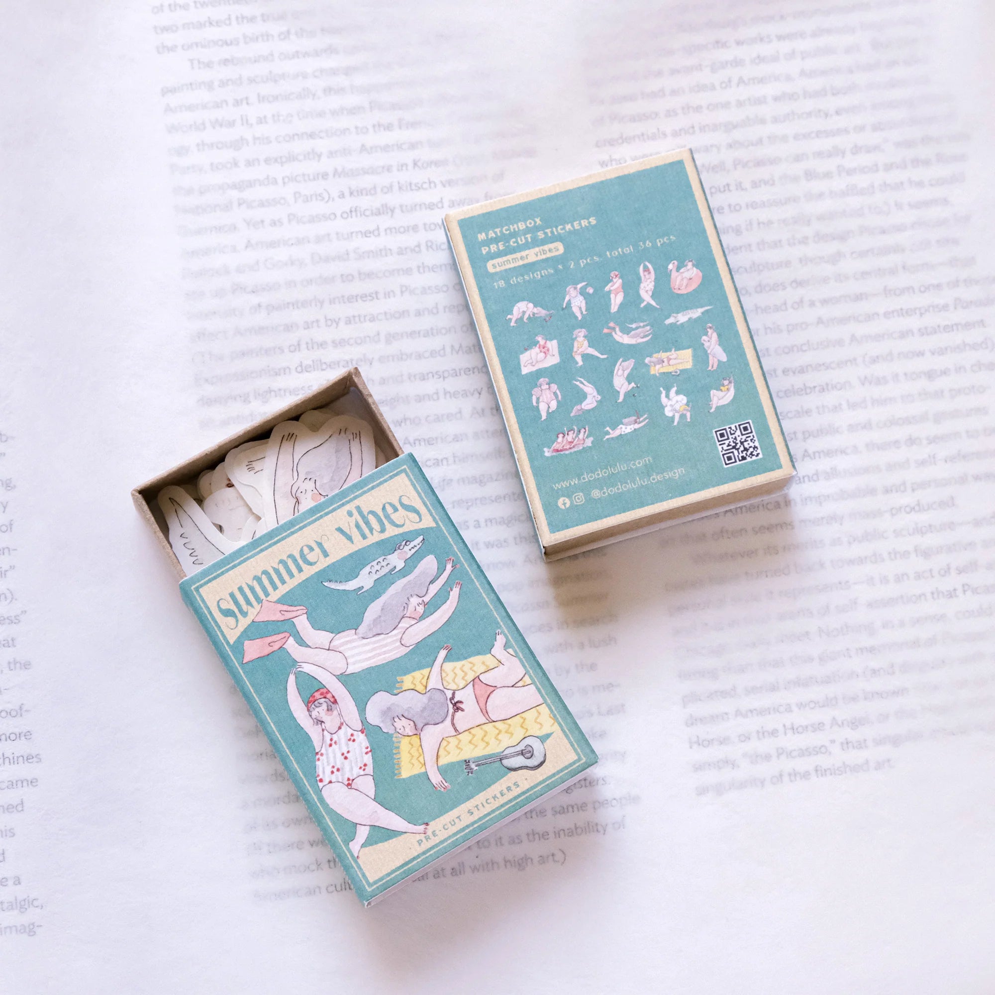 dodolulu Matchbox Flake Stickers: Summer Vibes