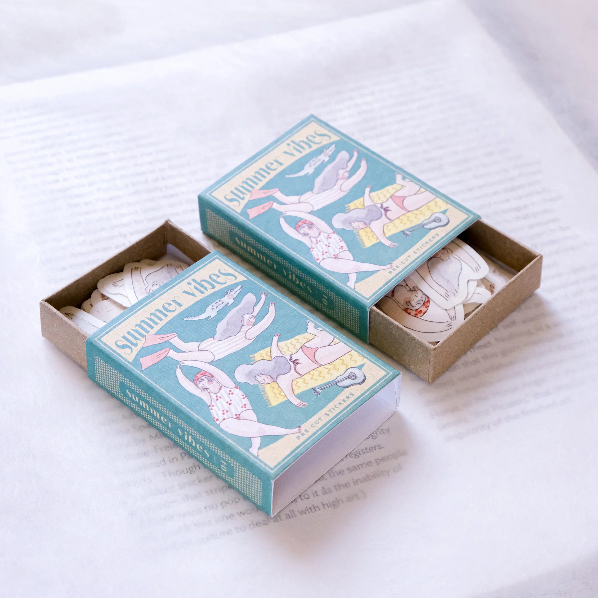 dodolulu Matchbox Flake Stickers: Summer Vibes