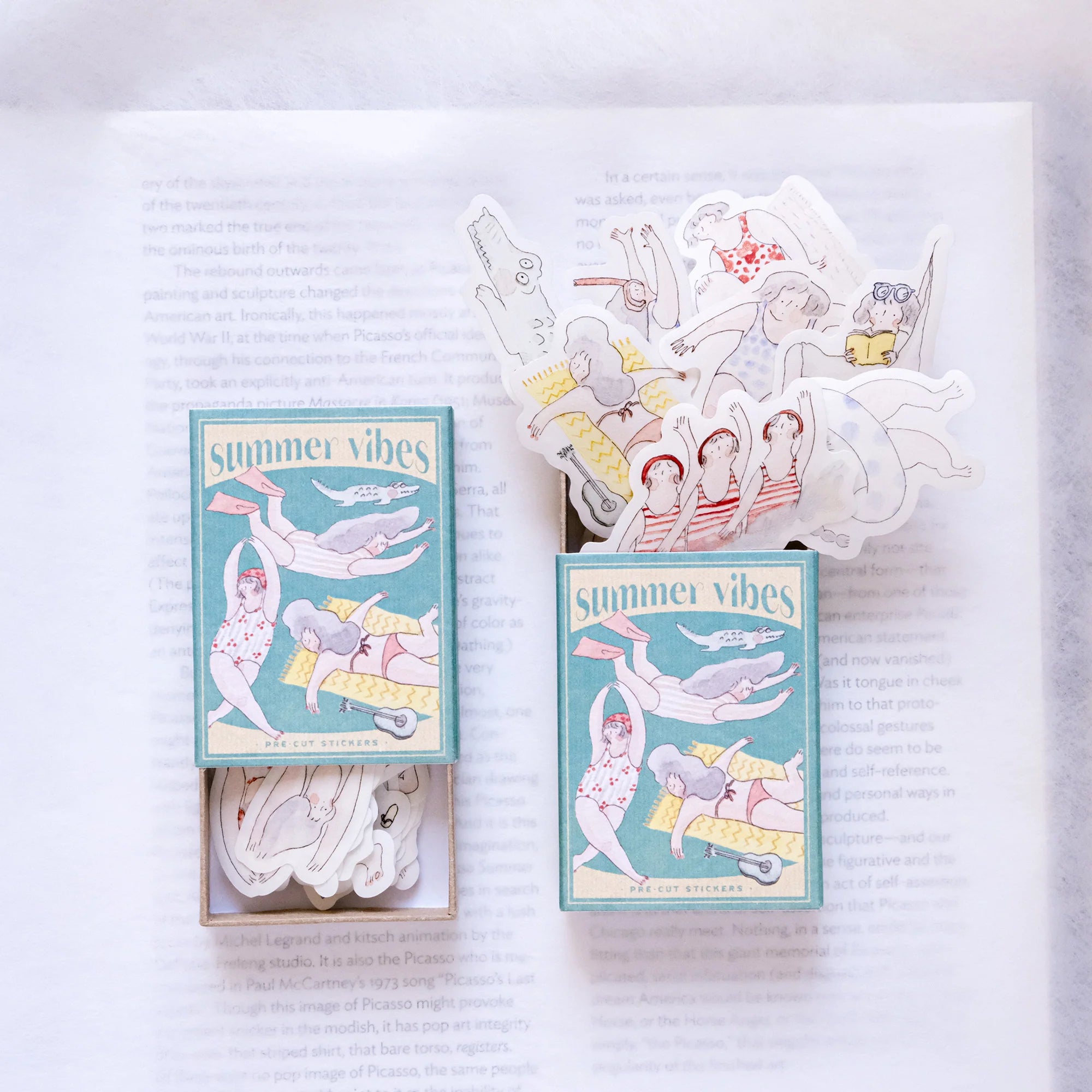 dodolulu Matchbox Flake Stickers: Summer Vibes