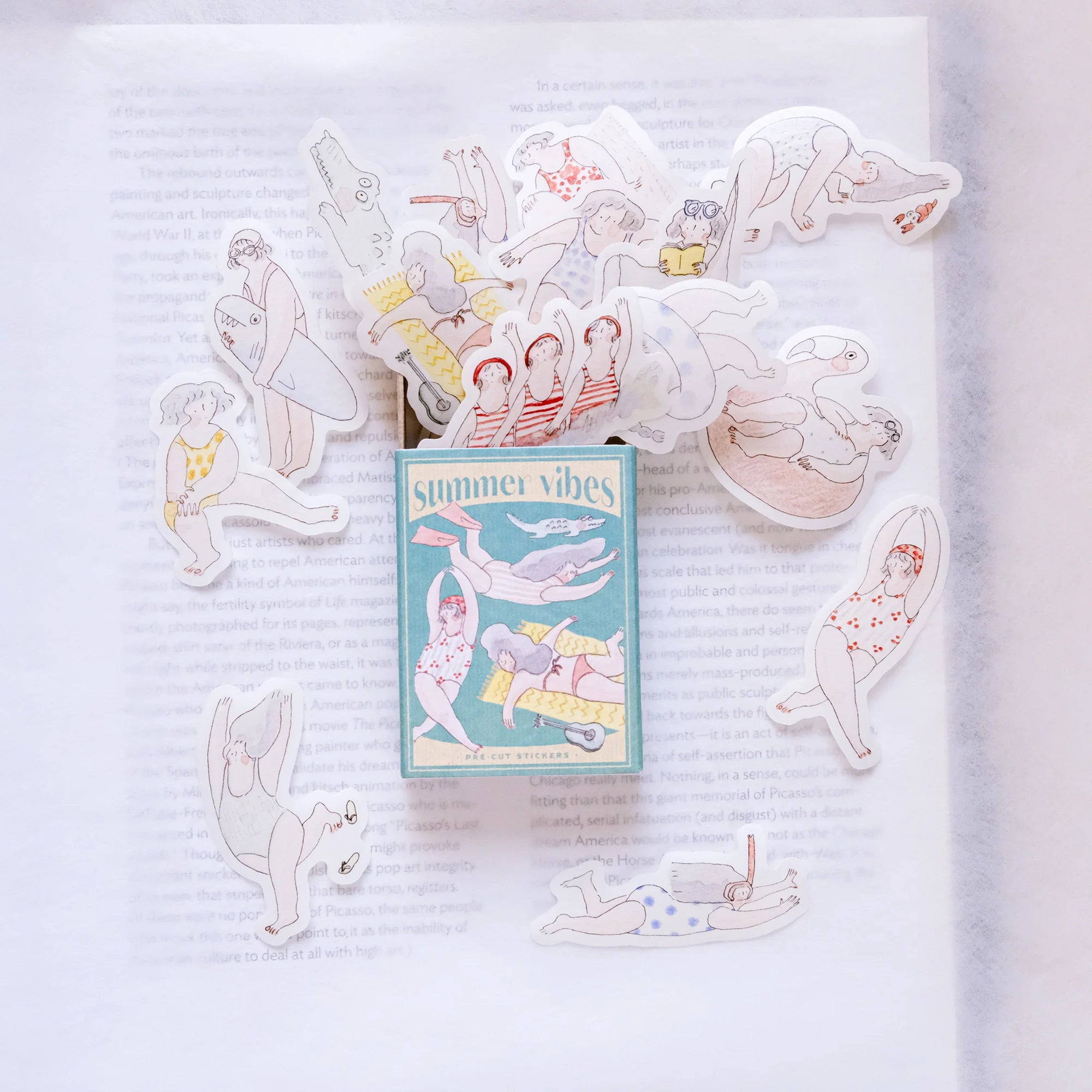 dodolulu Matchbox Flake Stickers: Summer Vibes