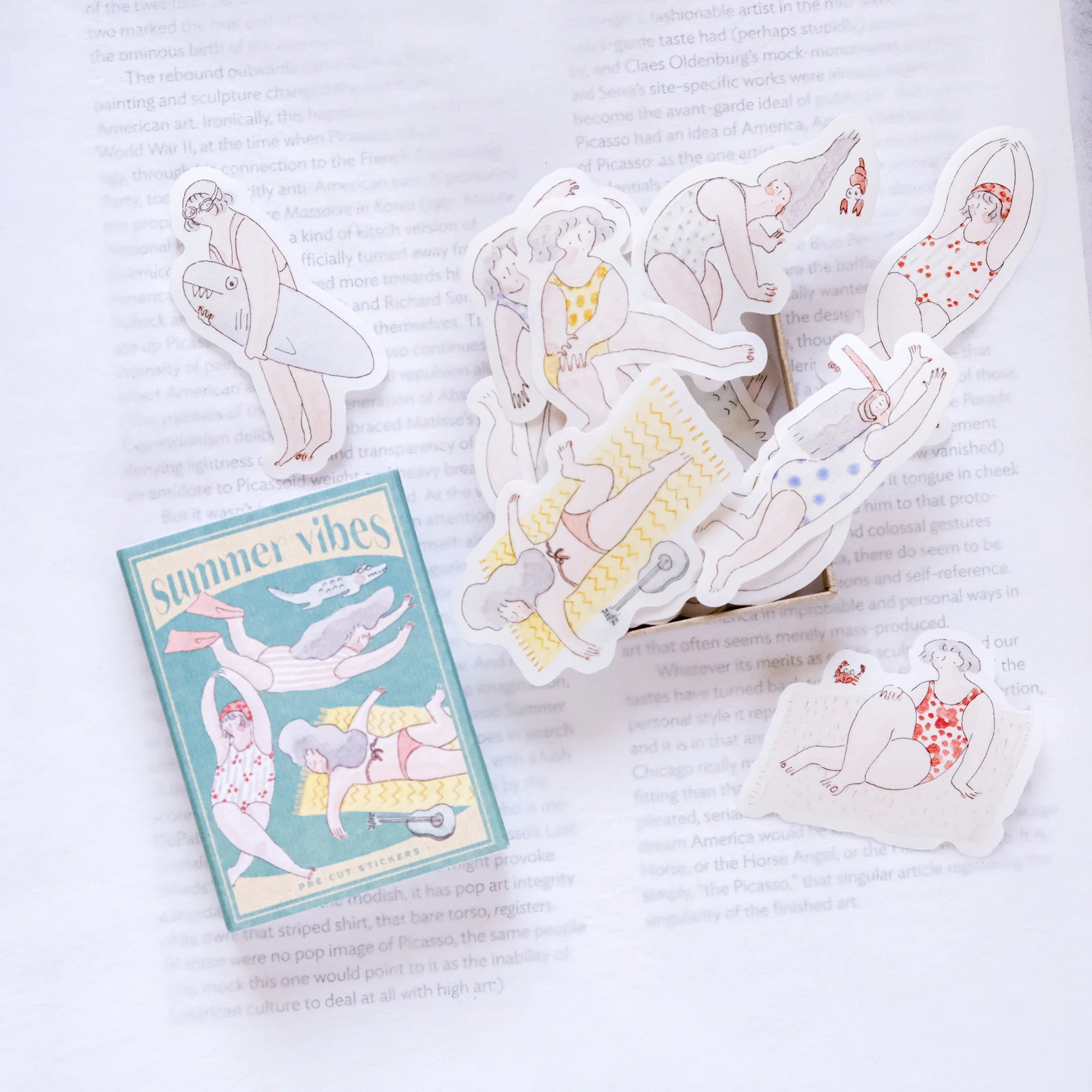 dodolulu Matchbox Flake Stickers: Summer Vibes