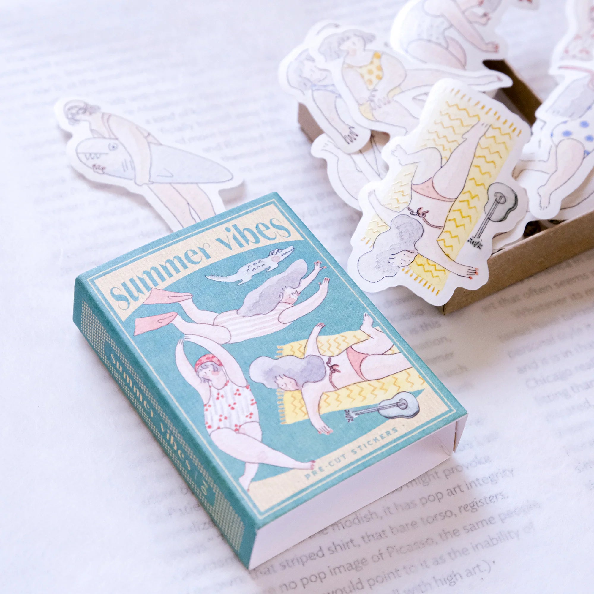 dodolulu Matchbox Flake Stickers: Summer Vibes
