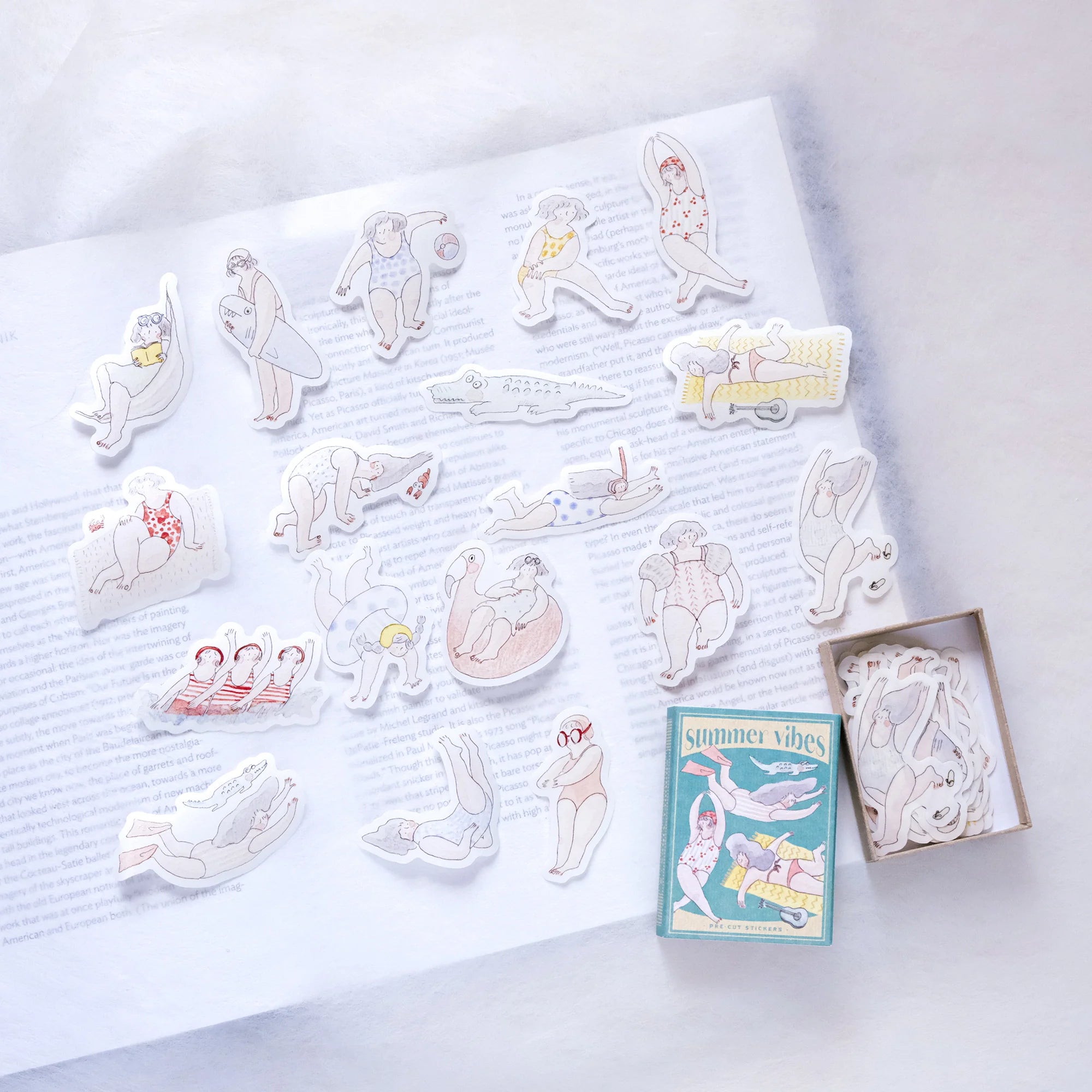 dodolulu Matchbox Flake Stickers: Summer Vibes