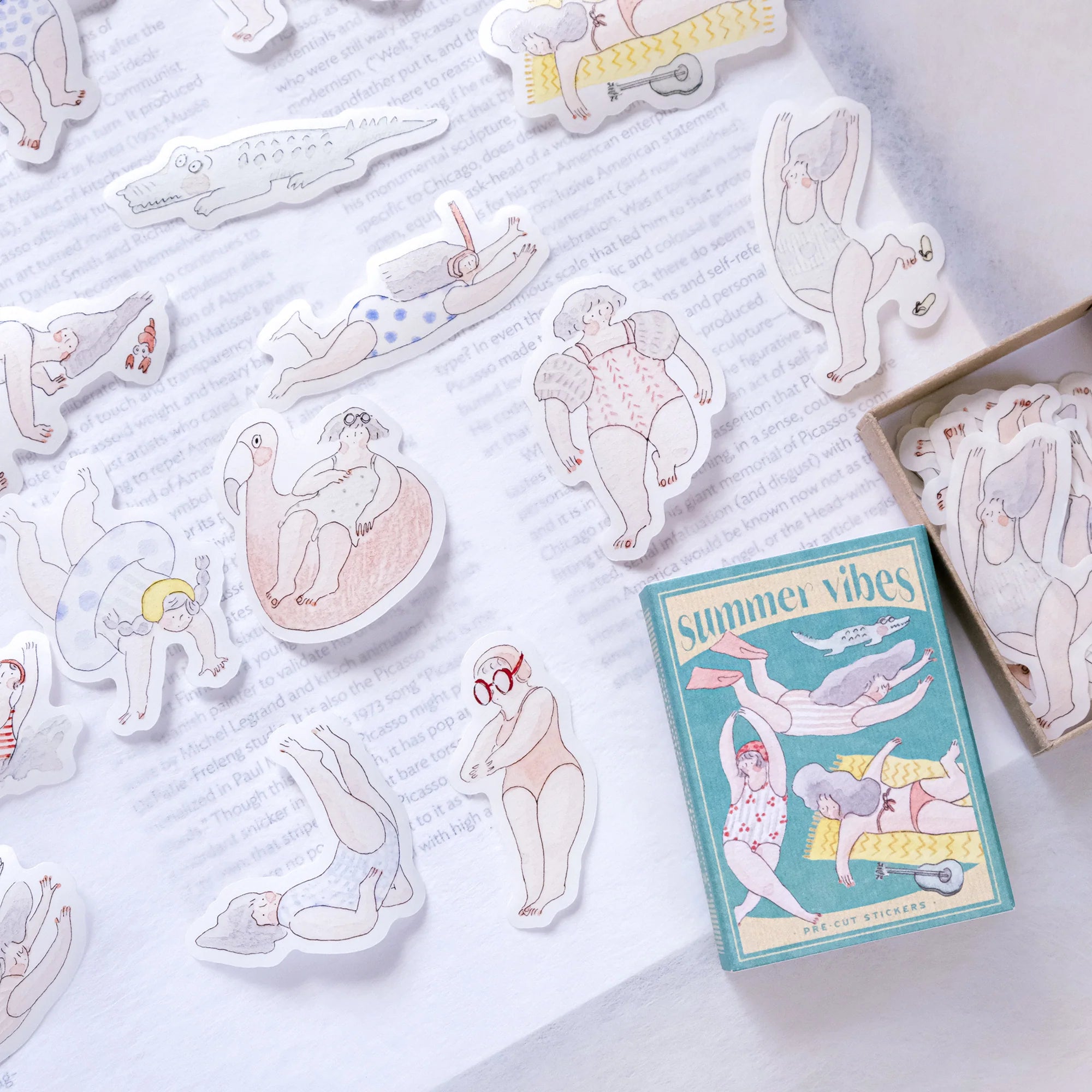 dodolulu Matchbox Flake Stickers: Summer Vibes