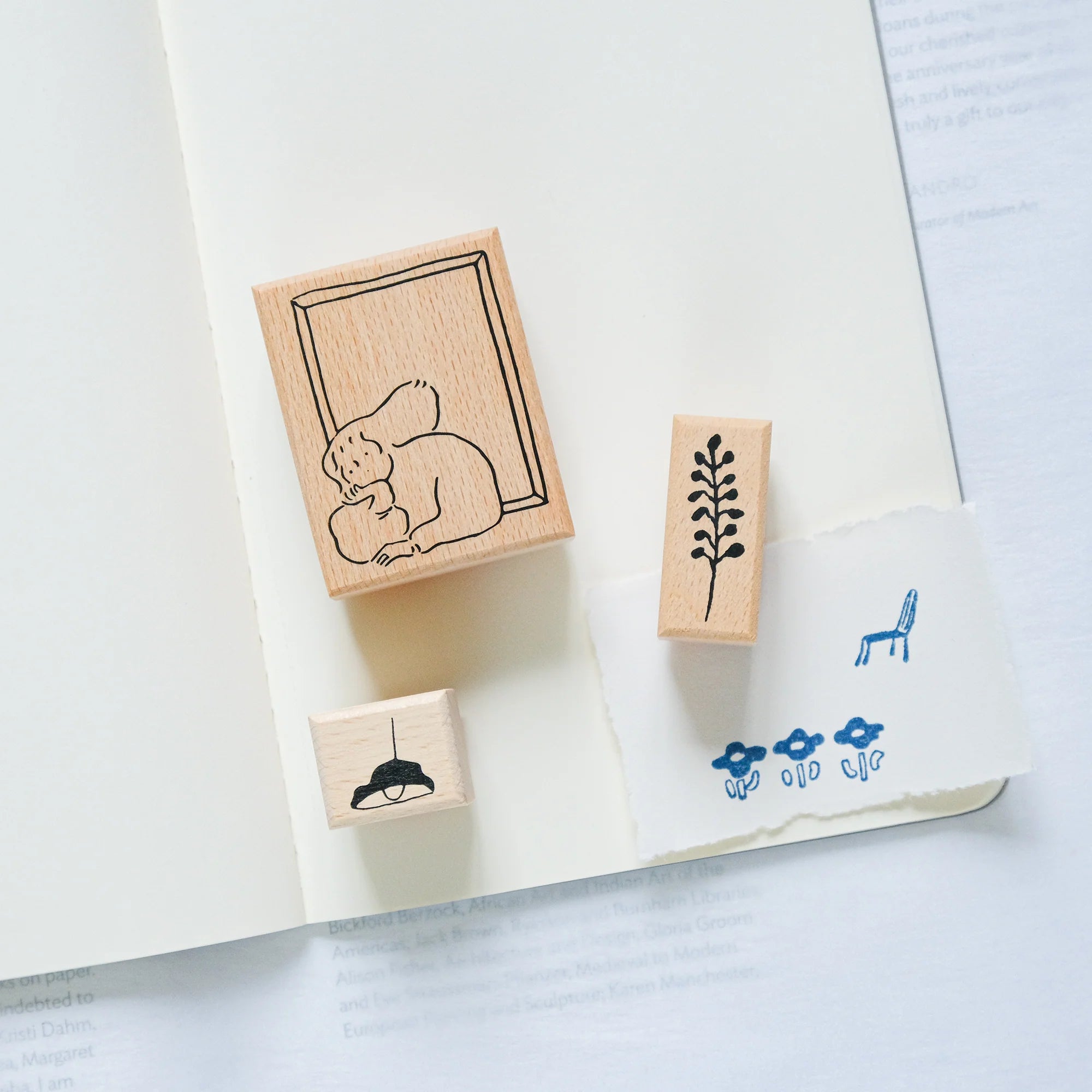 dodolulu Rubber Stamp Set: By the Window (set of 5)