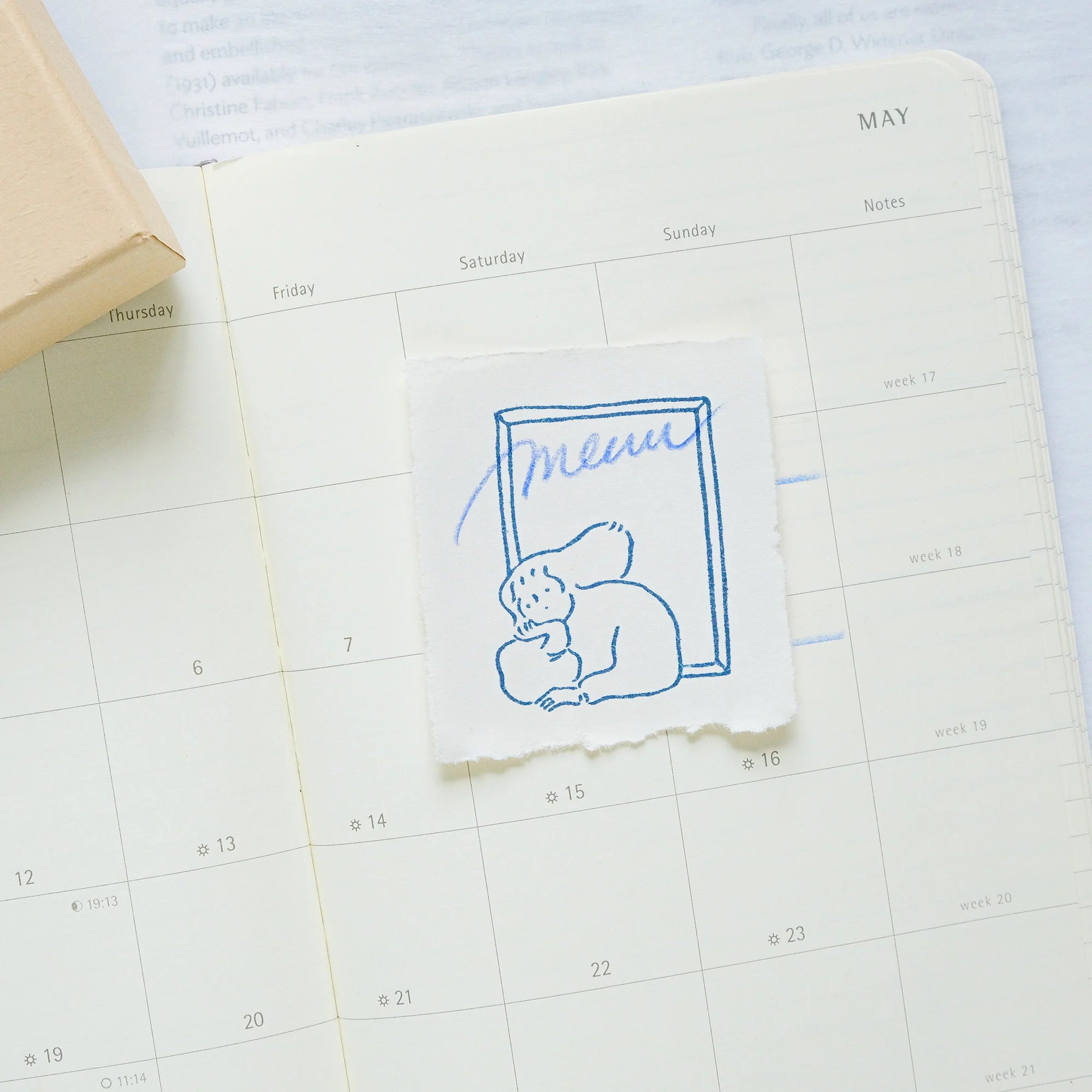 dodolulu Rubber Stamp Set: By the Window (set of 5)