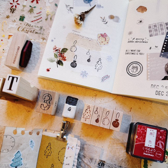 Penspapersplanner Christmas Series Rubber Stamp Set (4 sets, sold separately)