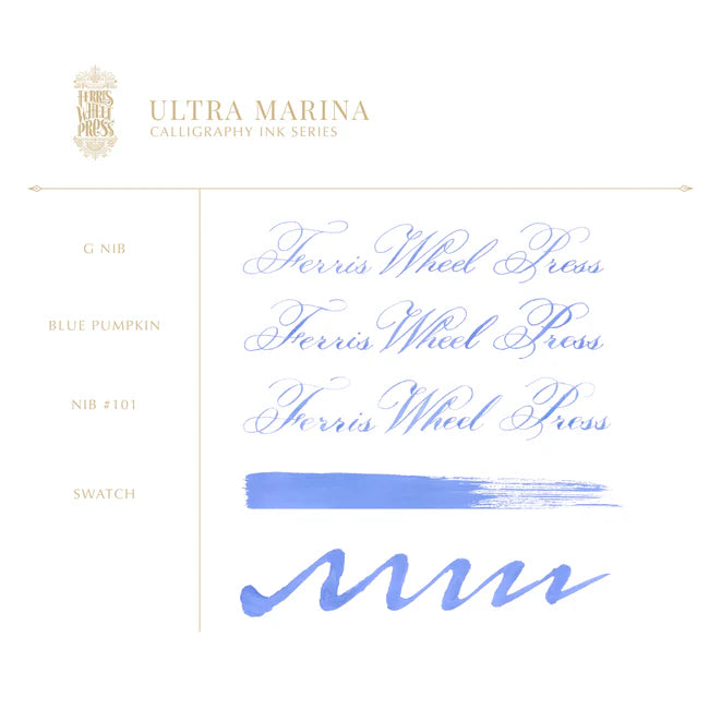 Ferris Wheel Press Calligraphy Ink 28ml: Ultra Marina