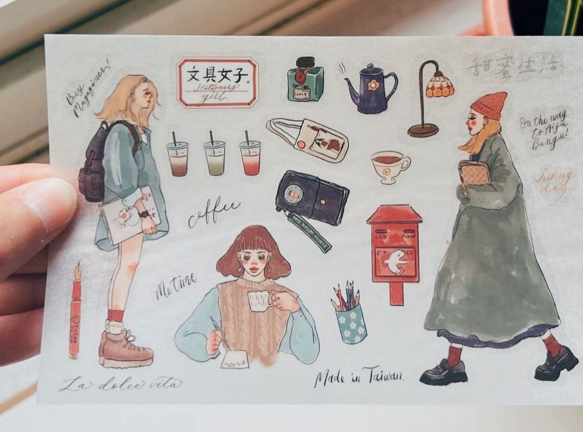La Dolce Vita Transfer Stickers: Journal Time (Set of 2)