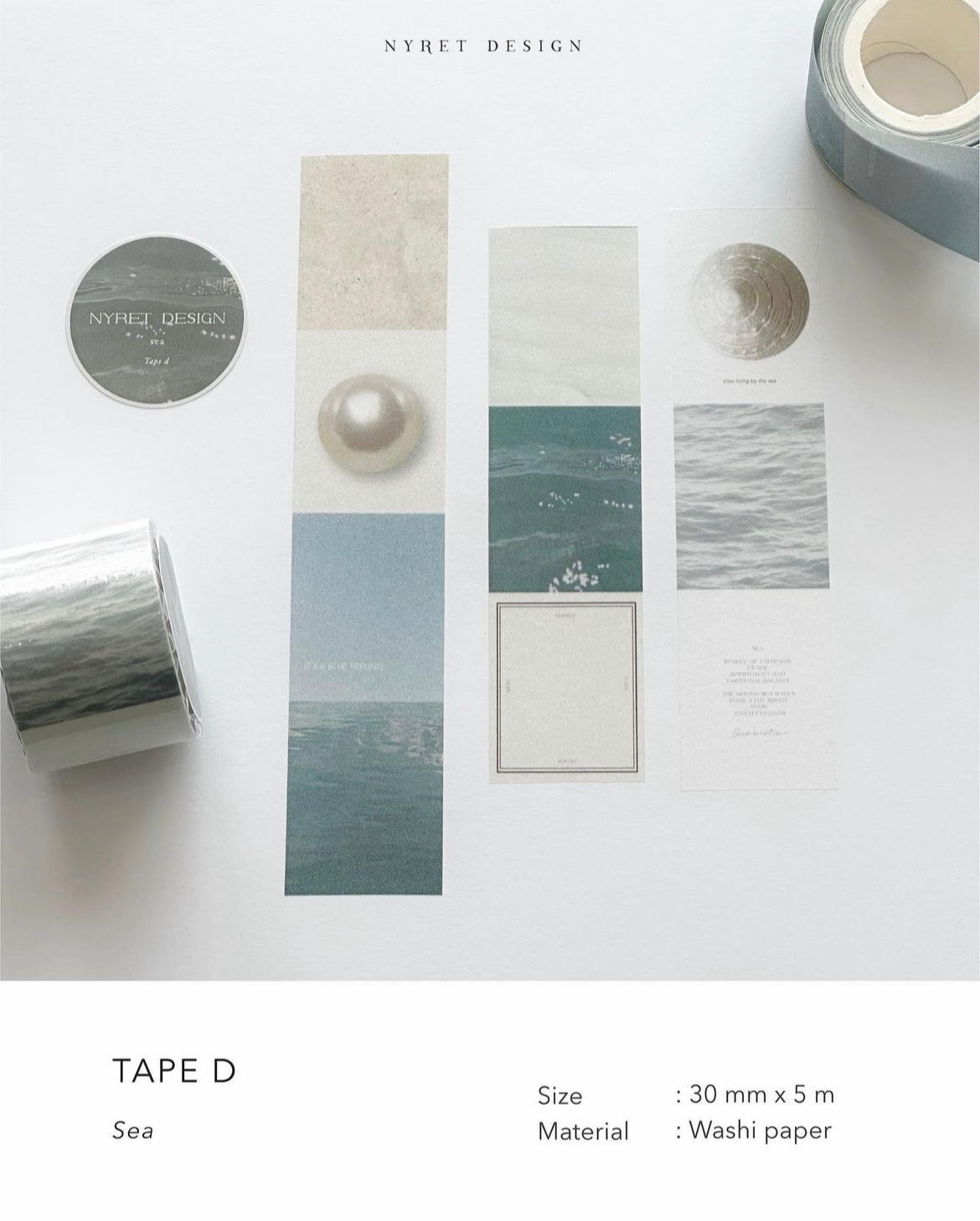 Nyret Washi Tape Series (5 designs)