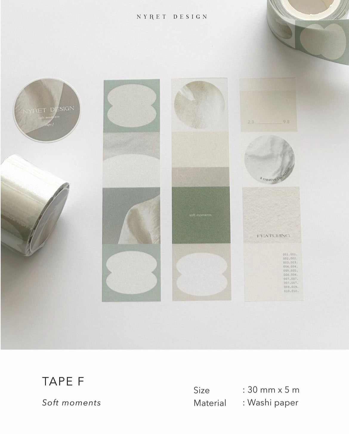 Nyret Washi Tape Series (5 designs)