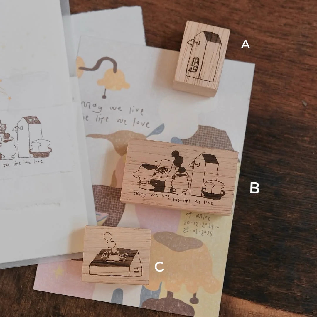 May We Live the Life We Love Rubber Stamps bighands x som (3 designs)