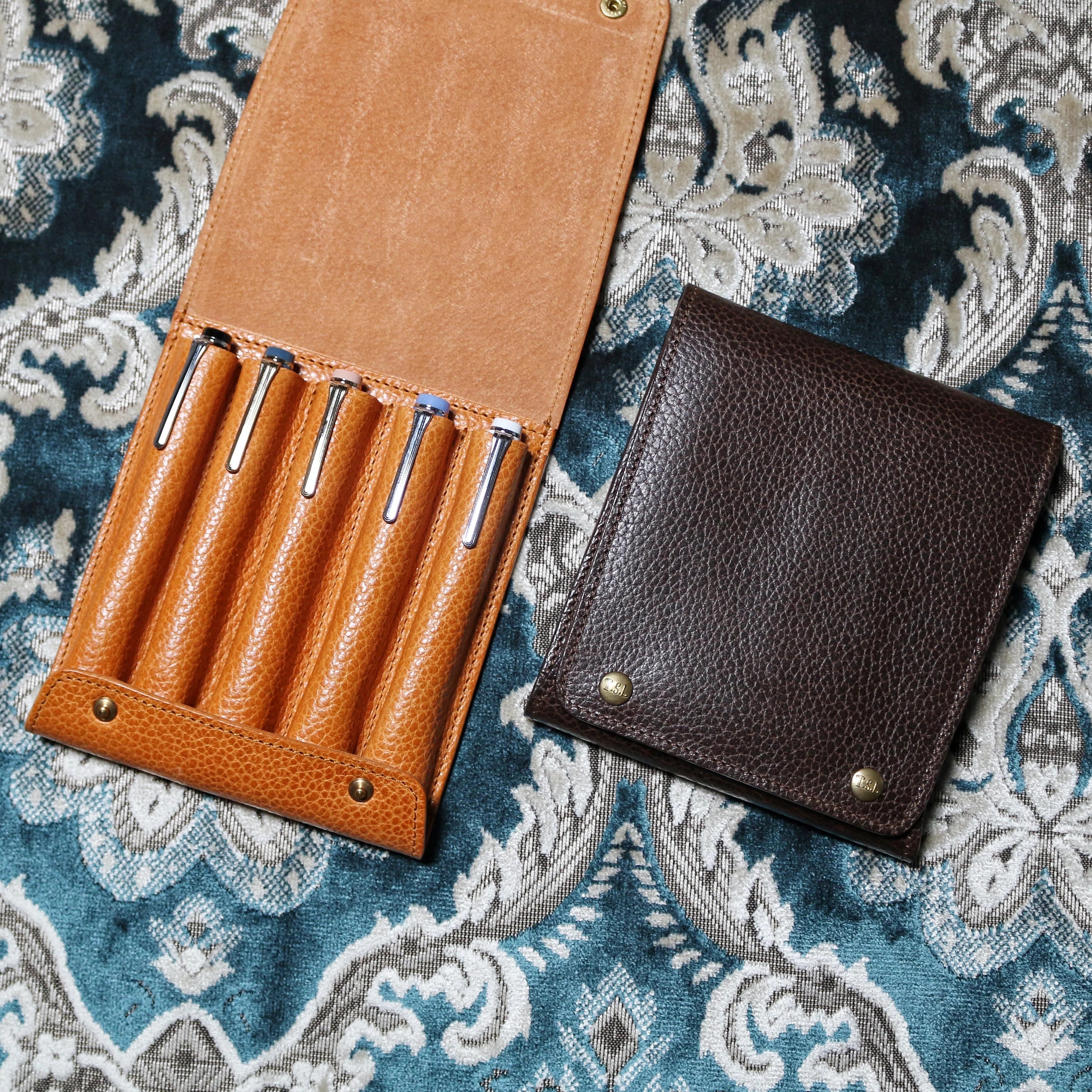 The Superior Labor Toscana Fountain Pen Case: 5 Pens (3 colours)