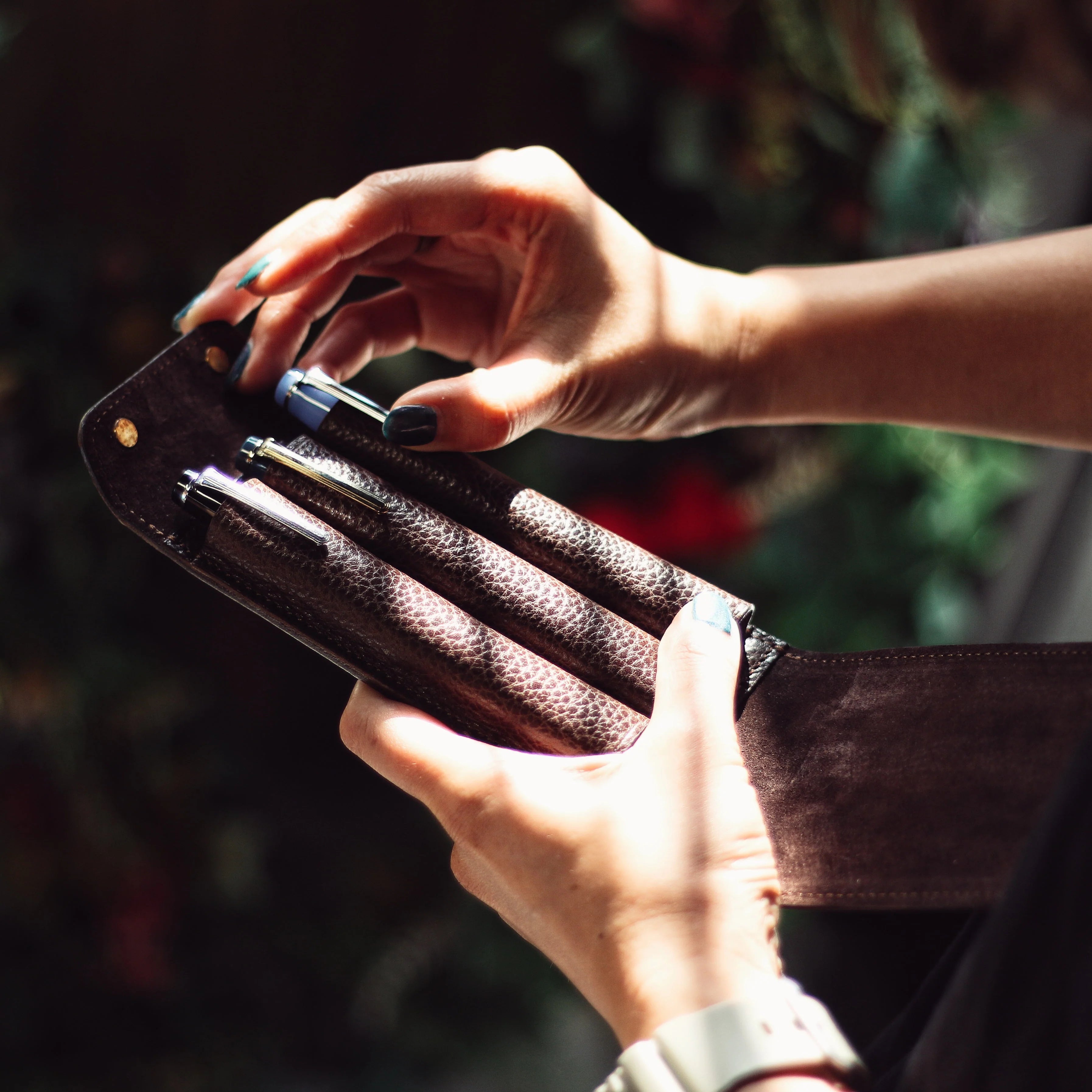 The Superior Labor Toscana Fountain Pen Case: 3 Pens (3 colours)