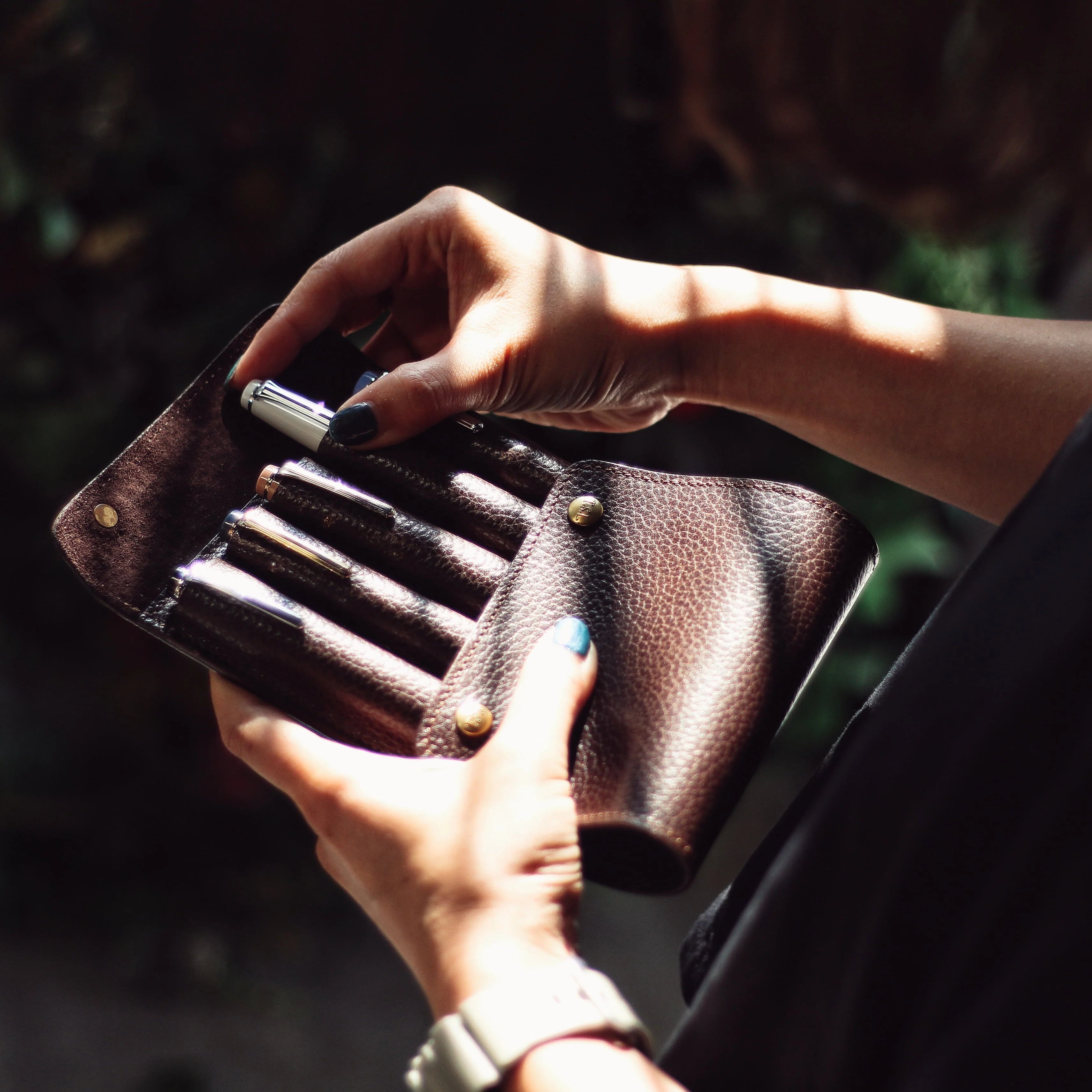 The Superior Labor Toscana Fountain Pen Case: 5 Pens (3 colours)