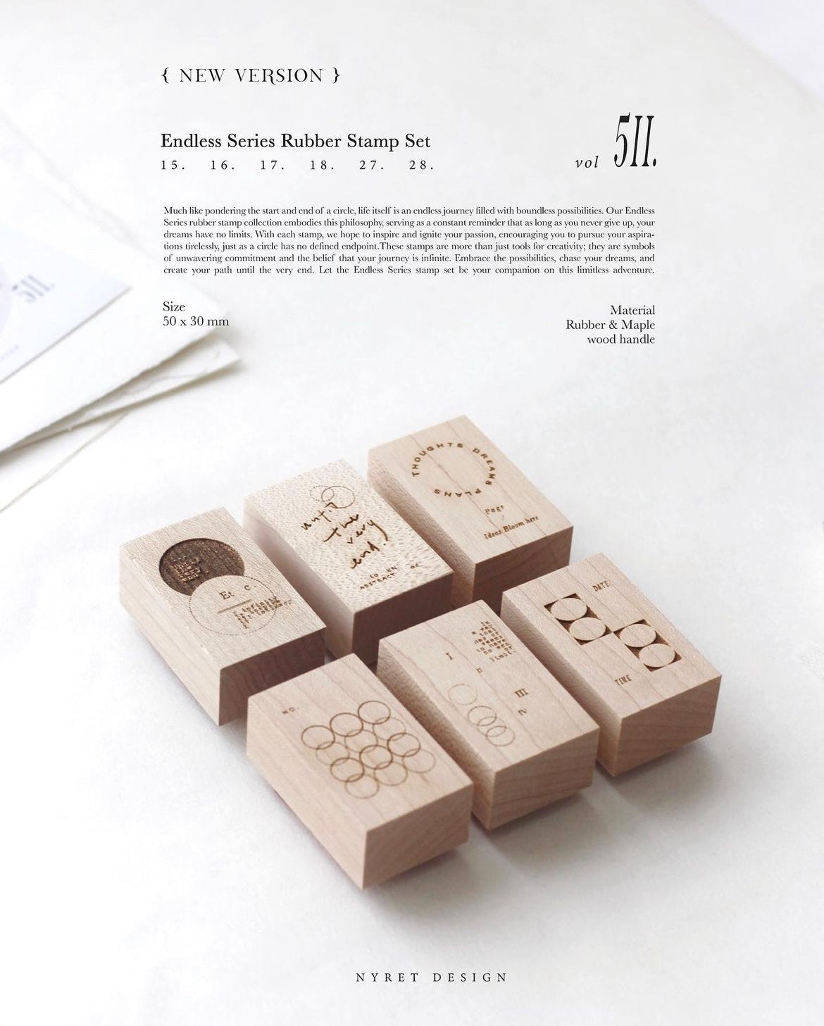 Nyret Endless II Rubber Stamp Set