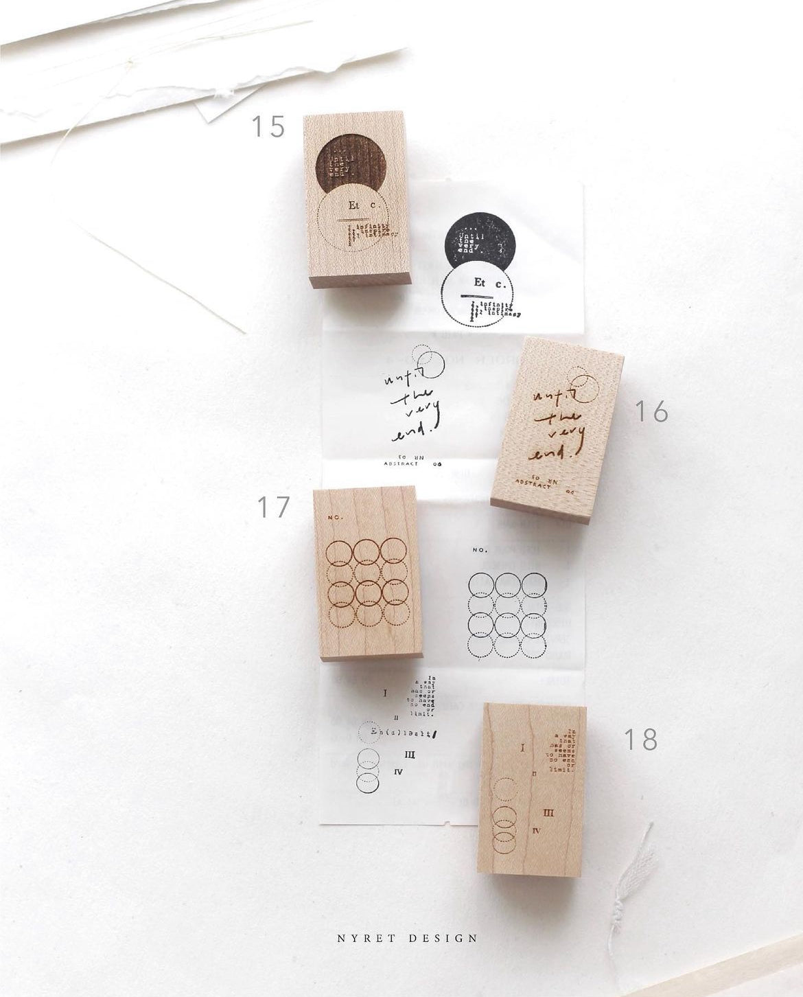 Nyret Endless II Rubber Stamp Set