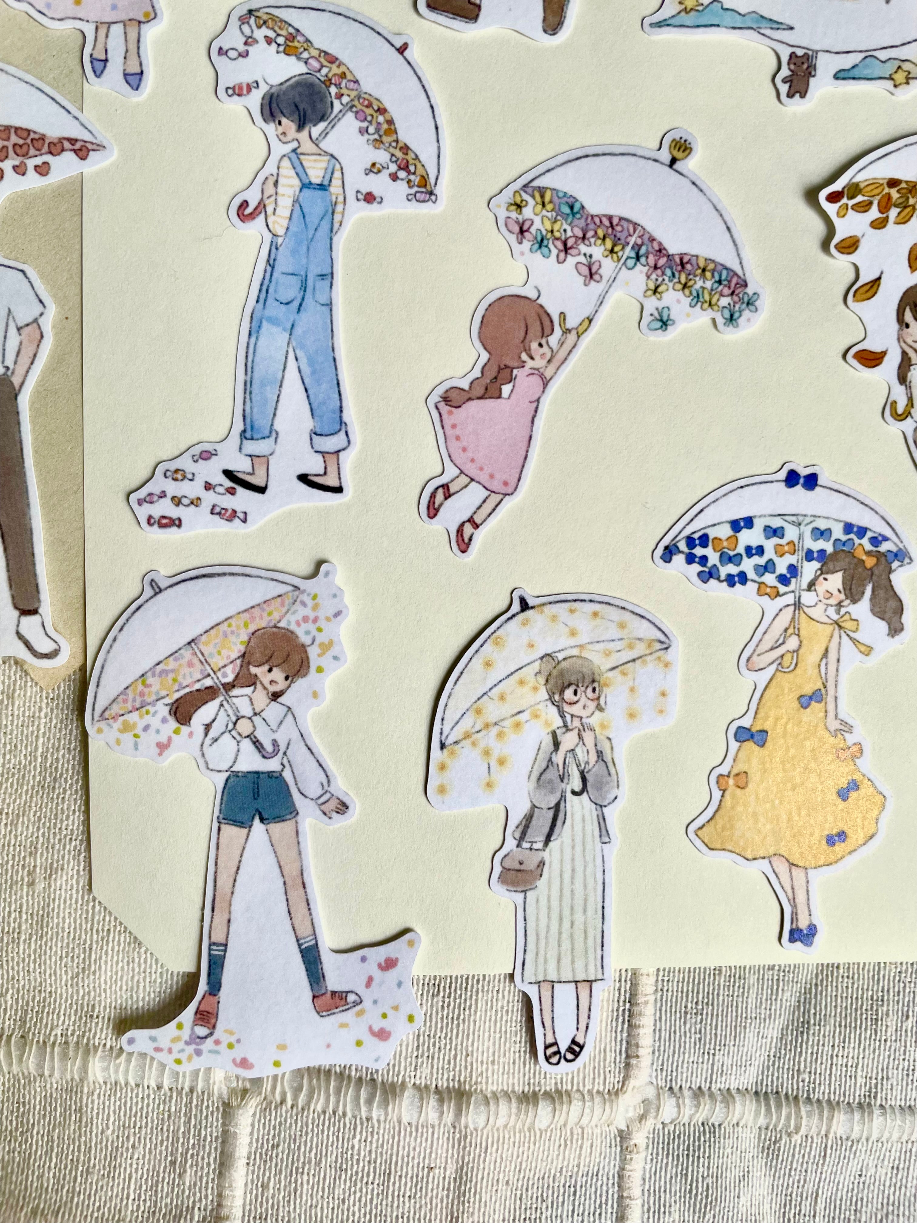 Msbulat Joyful Umbrellas Stickers