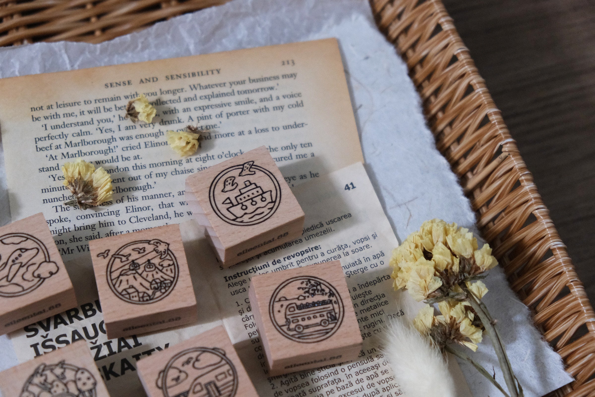 Let's Go Rubber Stamp (6 designs, sold separately)